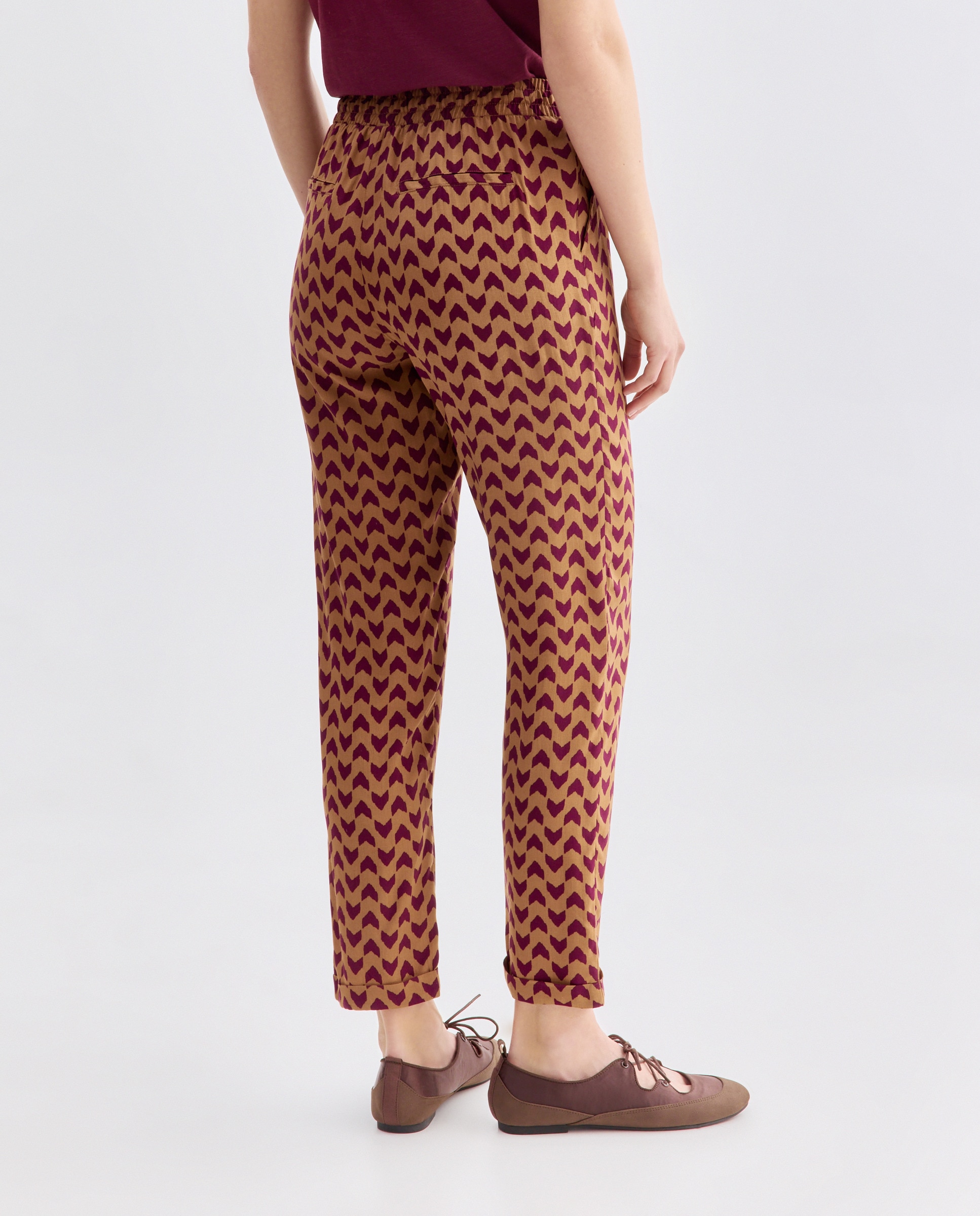 Pantalón de mujer estampado Multicolor-2