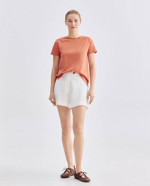 Imagen 0 de Pantalón de mujer corto con lino