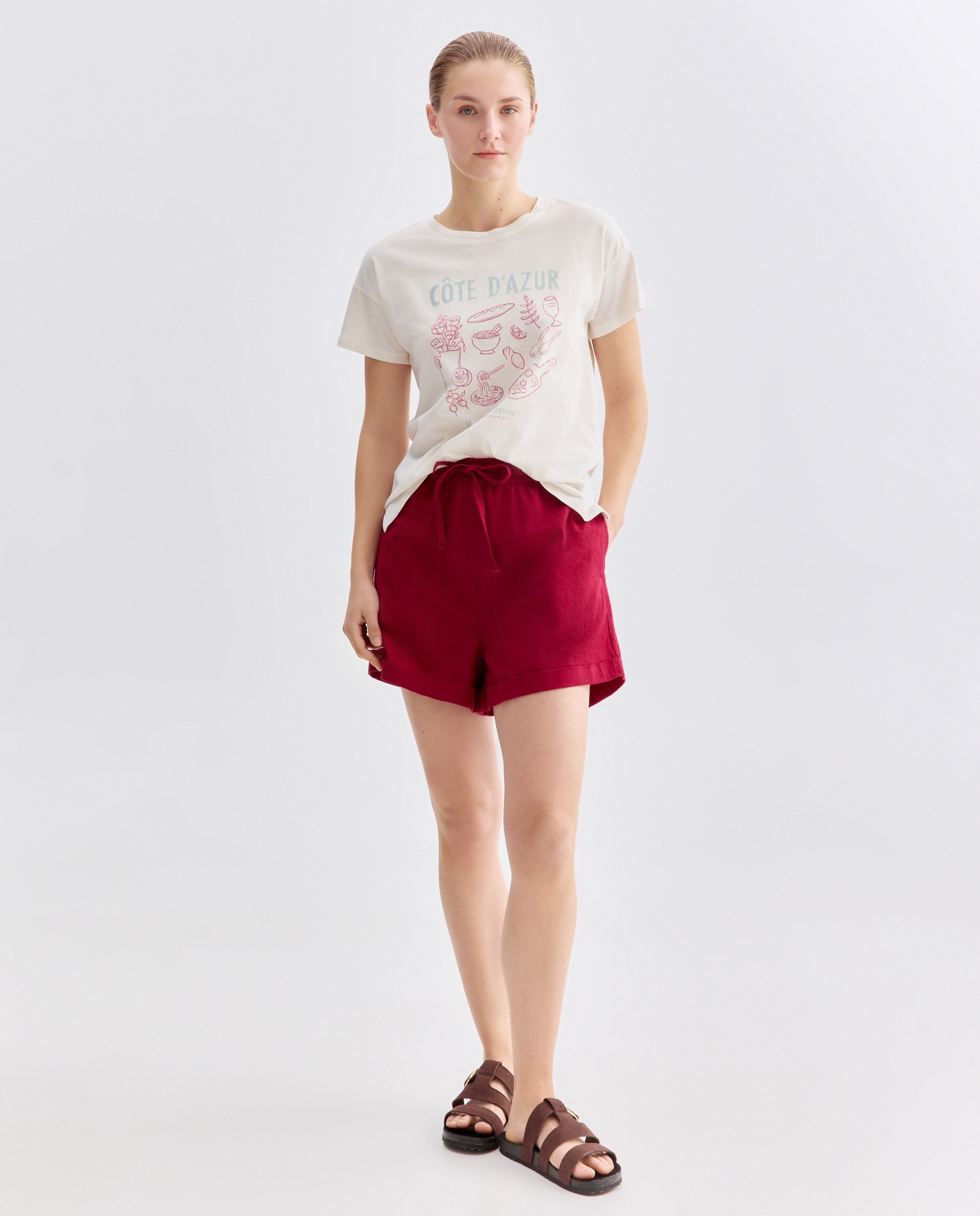 Imagen 0 de Shorts de mujer con lino