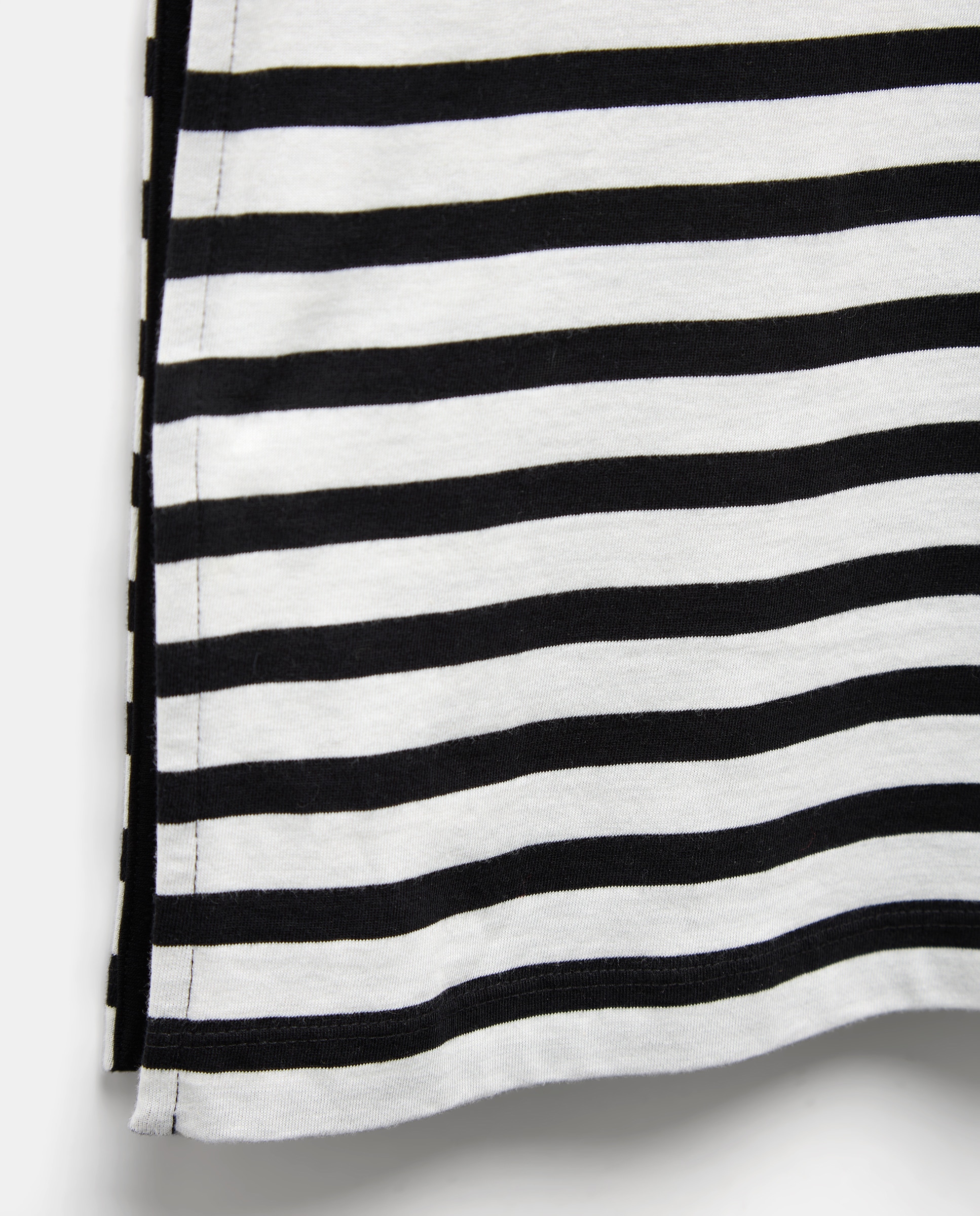 Vestido básico de mujer cuello caja sin mangas Blanco-6