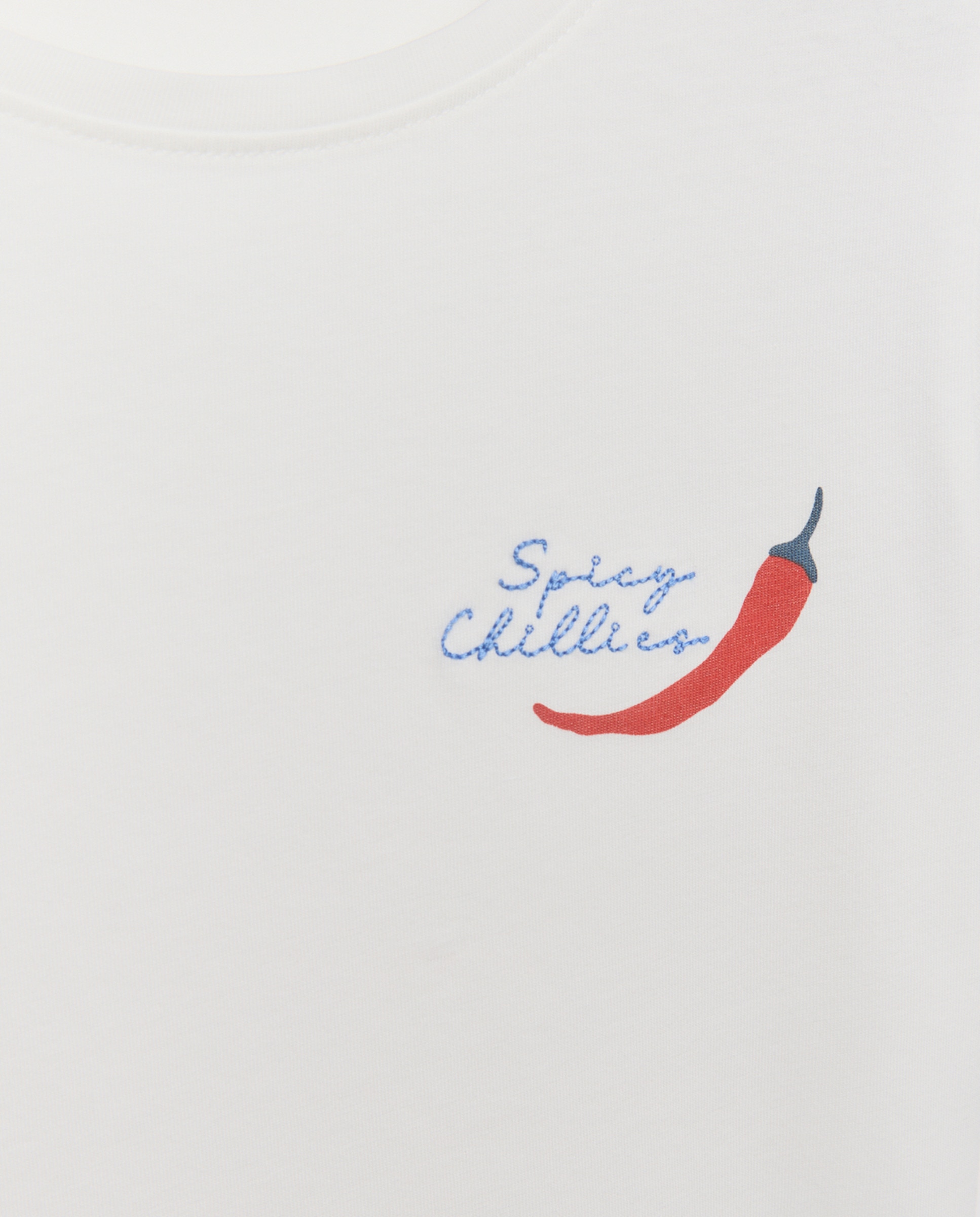 Camiseta de mujer cuello caja detalles bordados Rosa-5