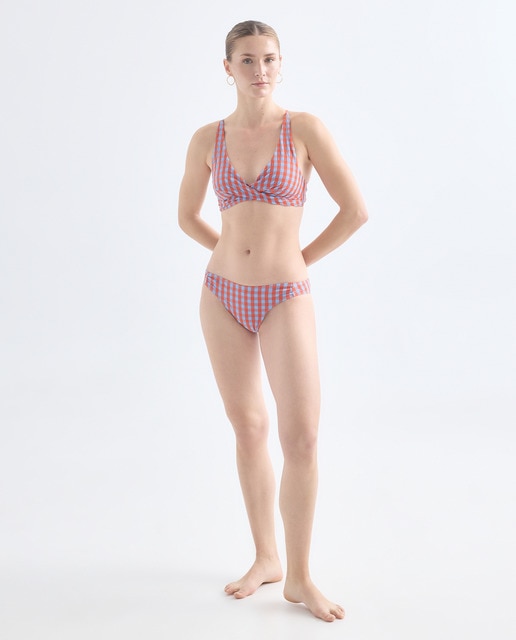 Imagen 0 de Bañador mujer cruzado seersucker