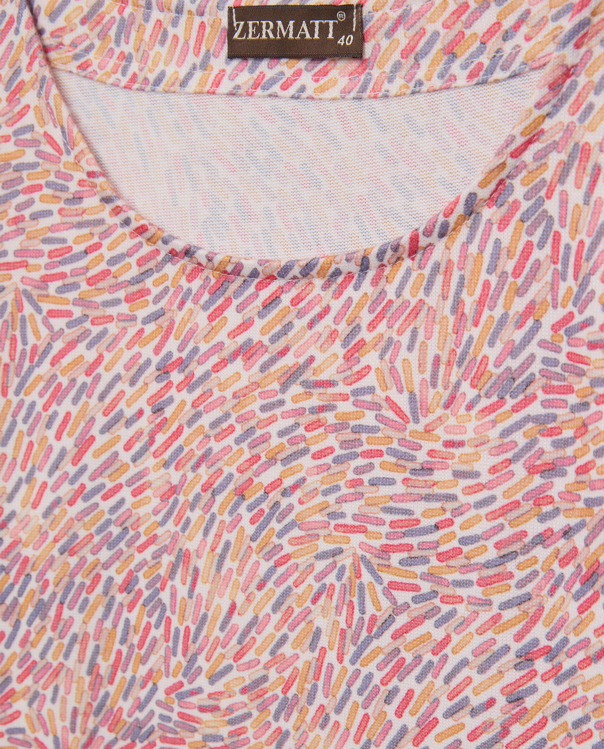 Camisola Estampada com Manga 3/4 Multicolor-5