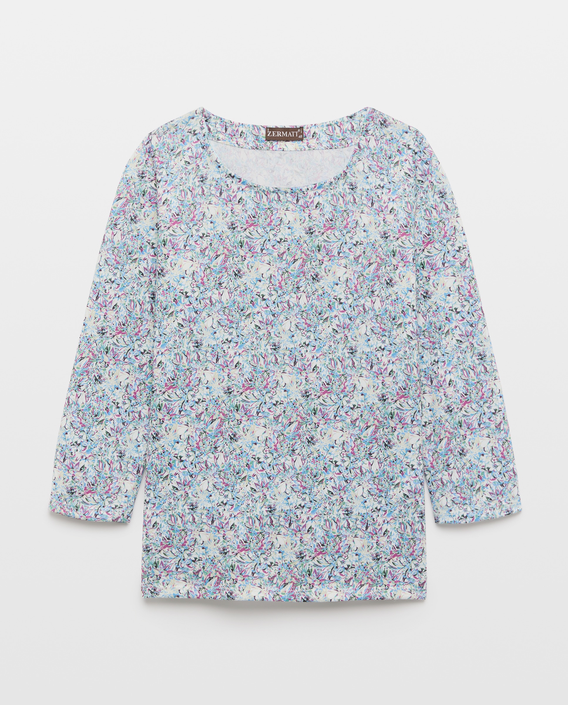 Camisola Estampada com Manga 3/4 Multicolor-4