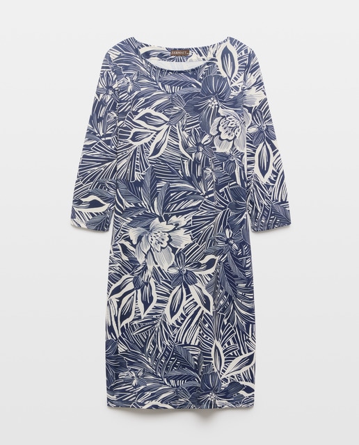 Imagem 0 de Vestido estampado com manga 3/4