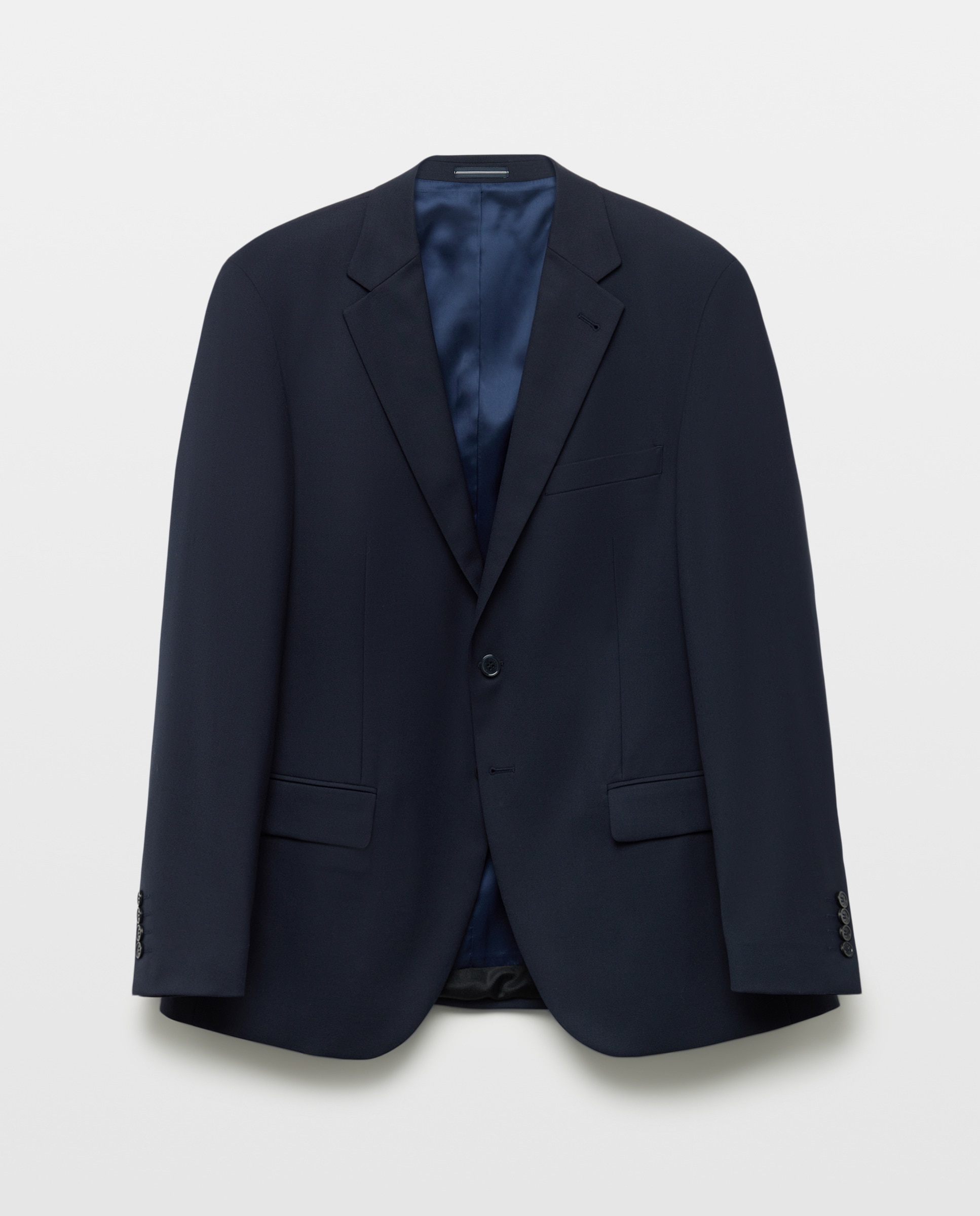 Casaco Separate Tamanhos Grandes Slim com Lavagem Azul-marinho-5