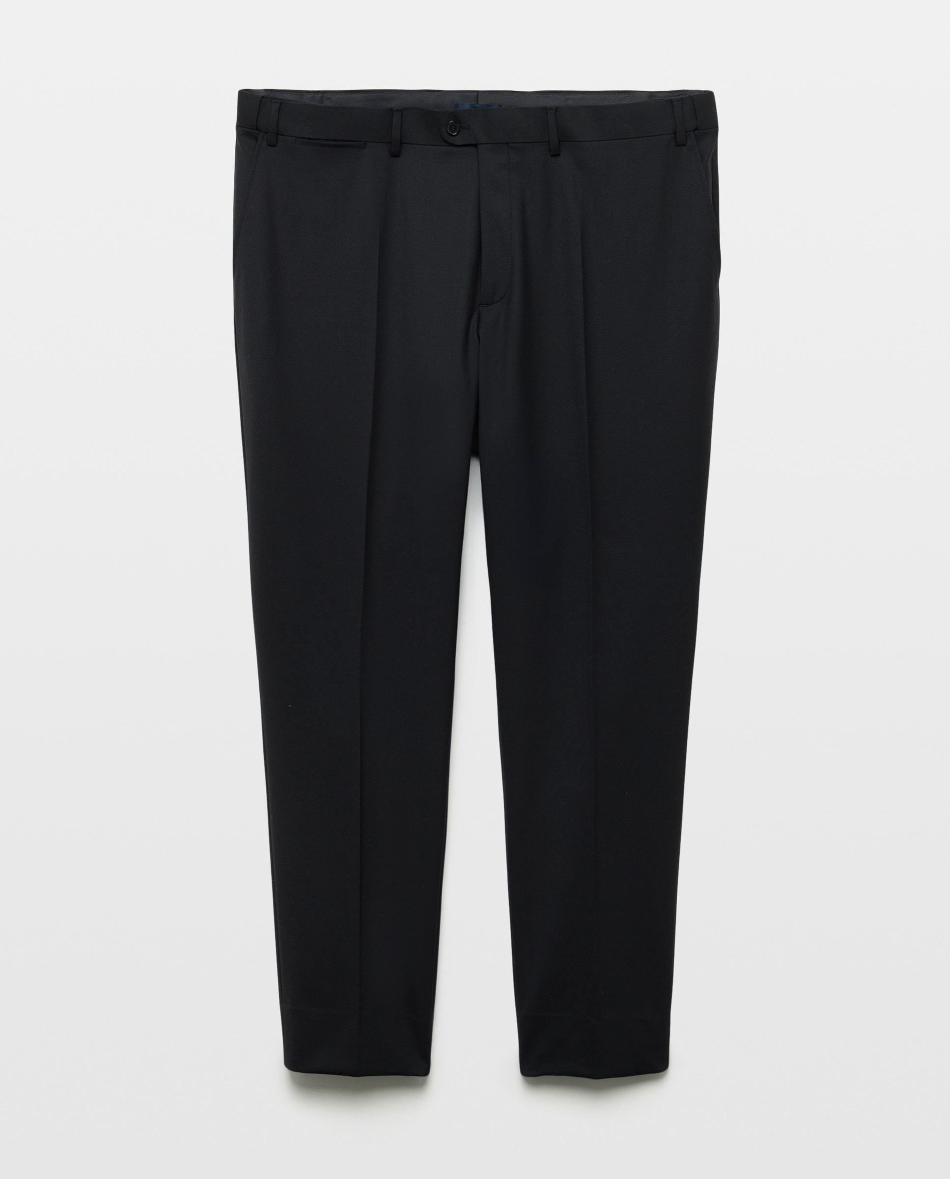 Calças de Fato Tamanhos Grandes Separate com Lavagem Preto-5