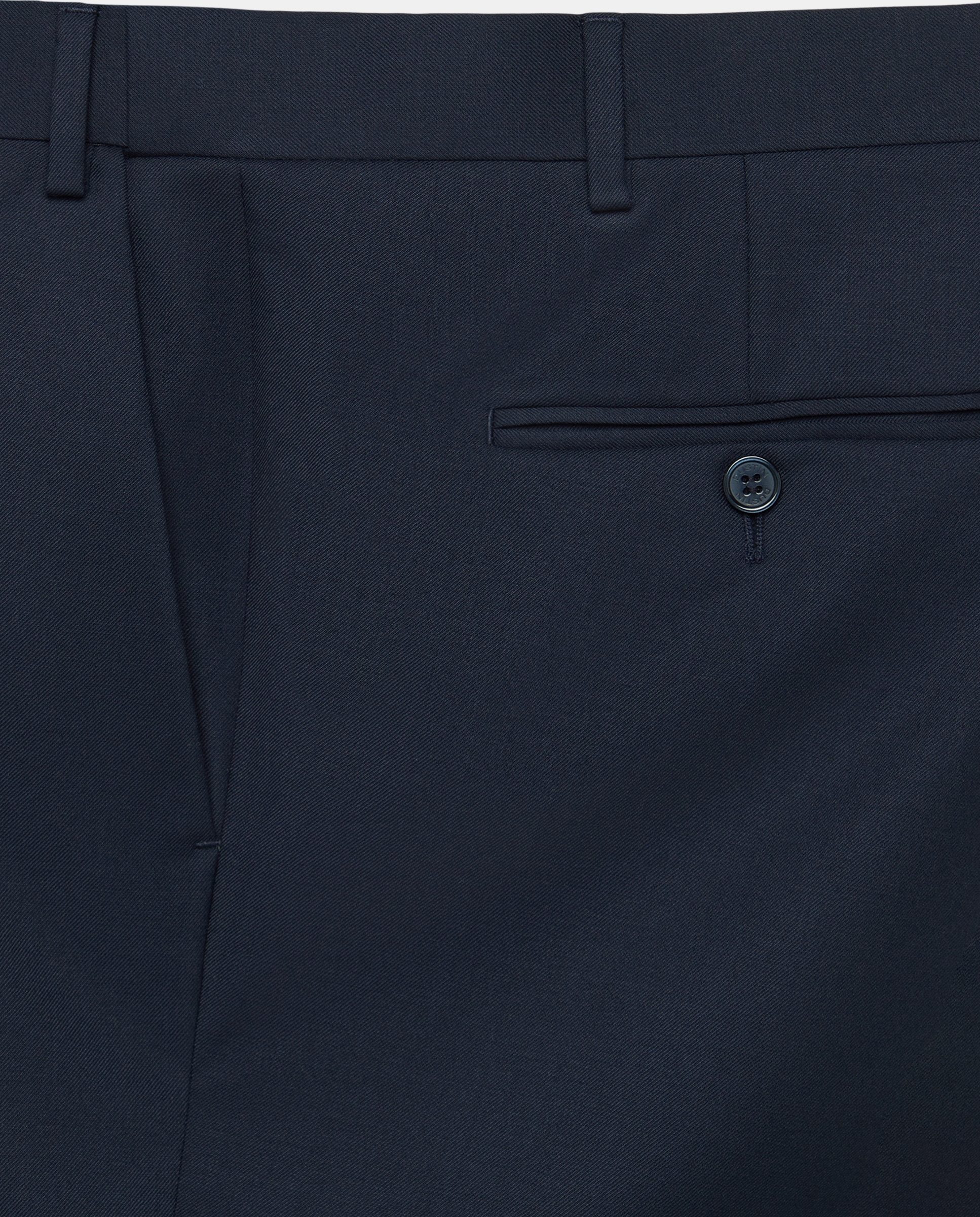 Calças de Fato Tamanhos Grandes Separate Slim com Lavagem Azul-marinho-6