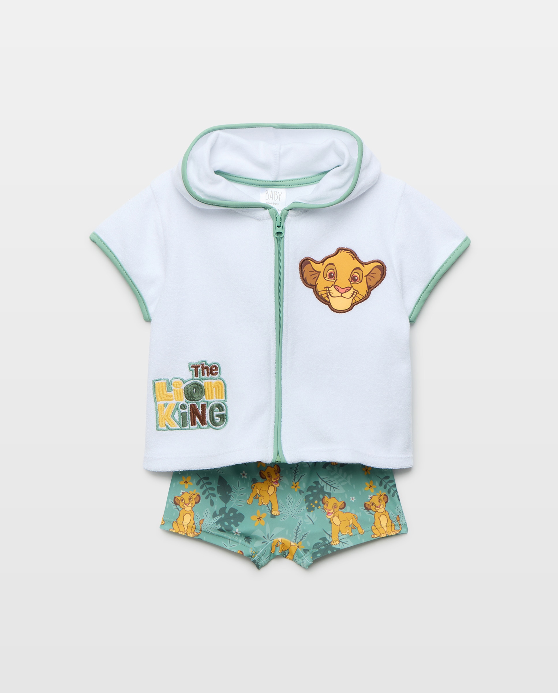 Imagem 0 de Conjunto de Bebé em Tecido Turco com Estampado O Rei Leão