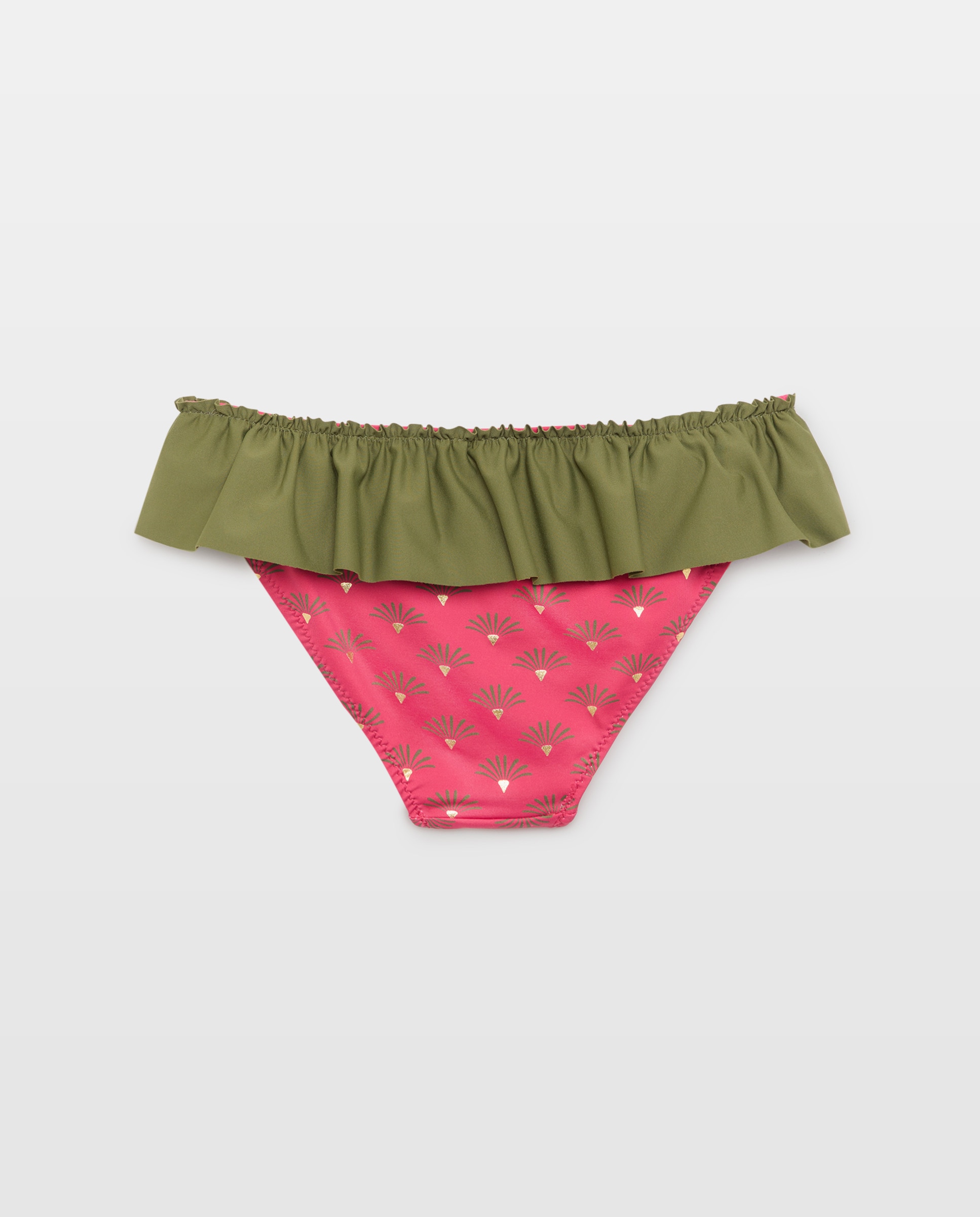 Cueca de Banho com Estampado Floral Rosa-2