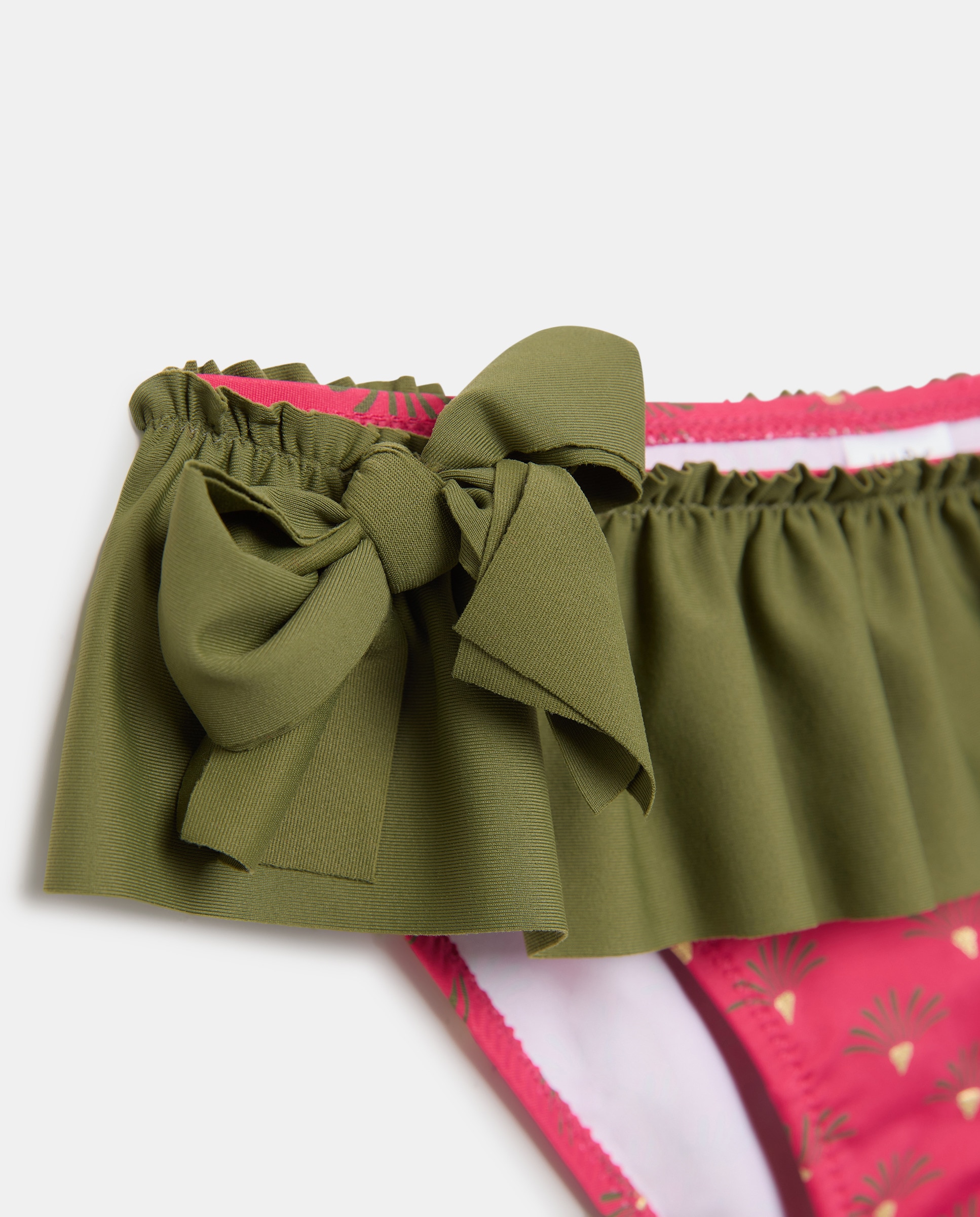 Cueca de Banho com Estampado Floral Rosa-3