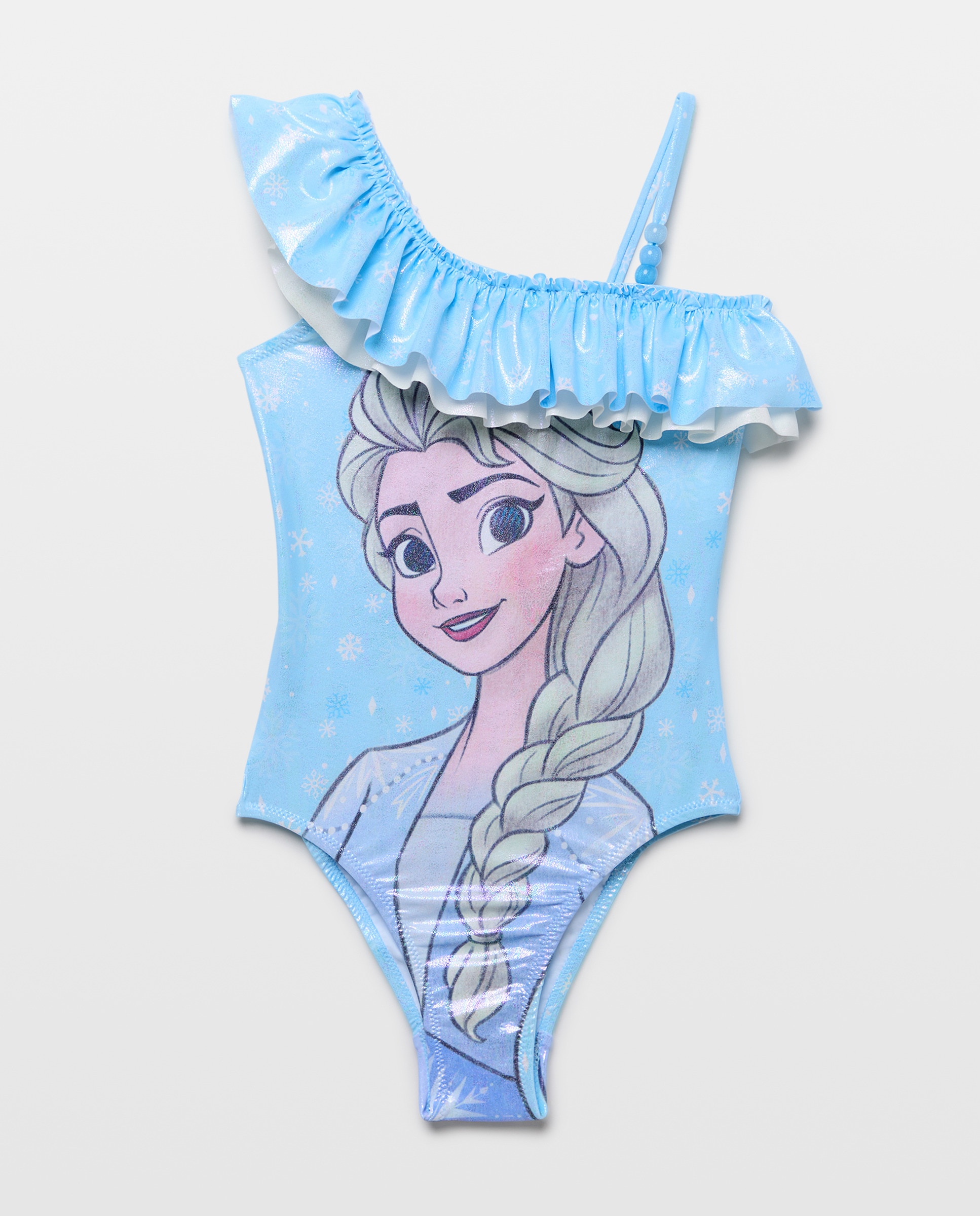 Calções de Banho de Poliéster com Estampado Azul-4