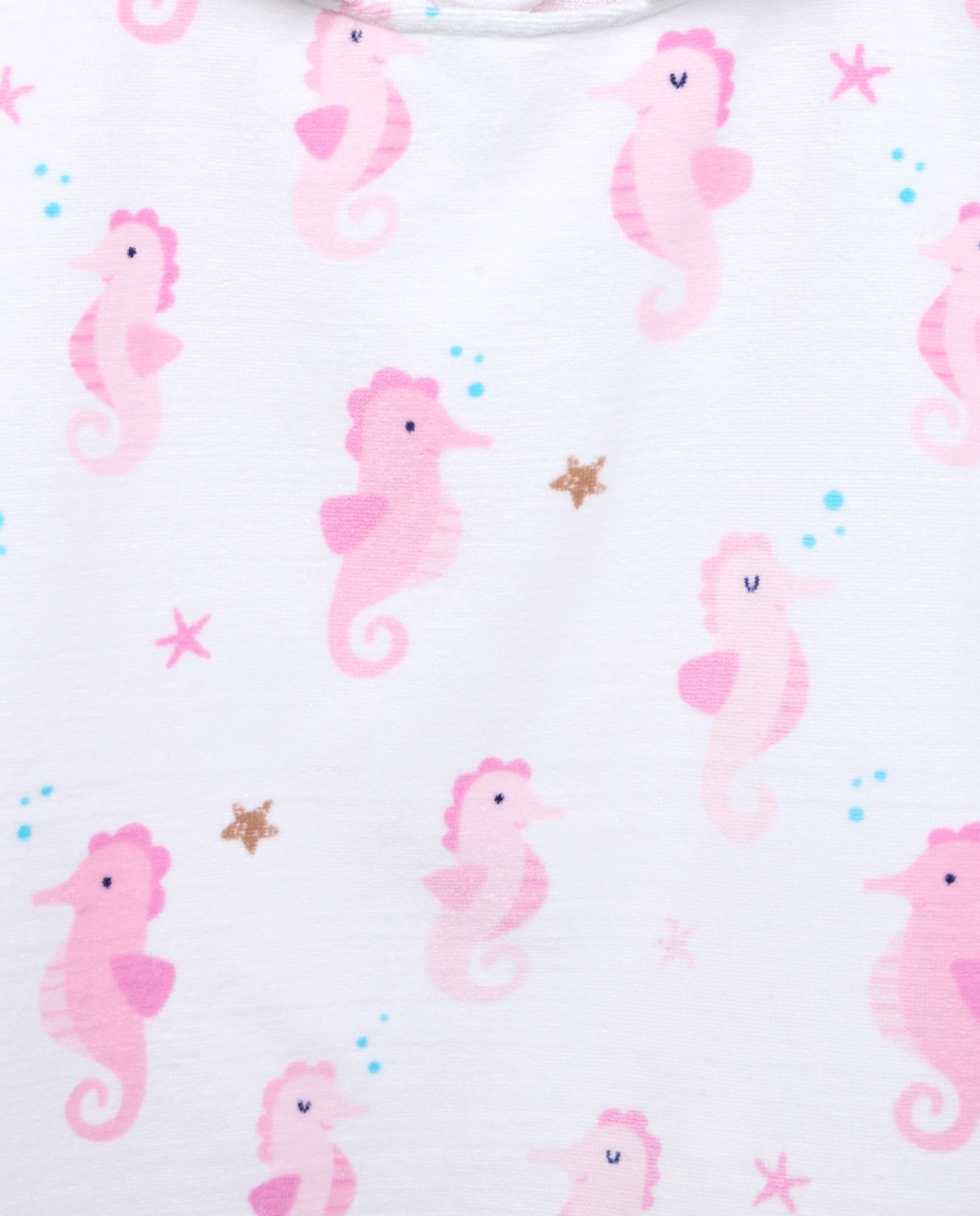 Capa de Banho Estampada de Bebé Rosa-3