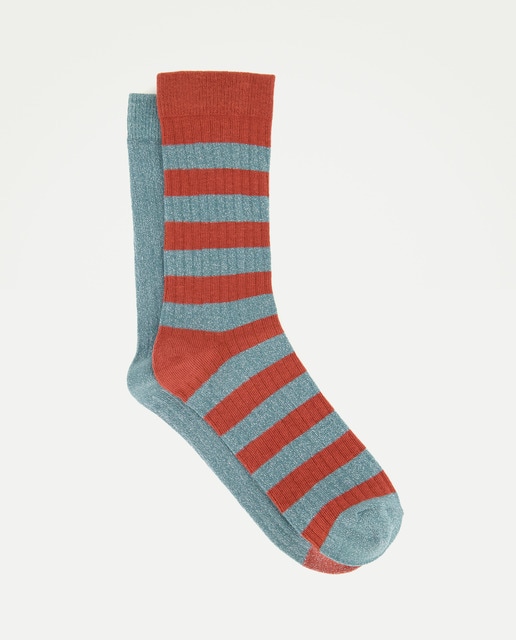 Imagen 0 de Pack 2 calcetines mujer canalé con lurex