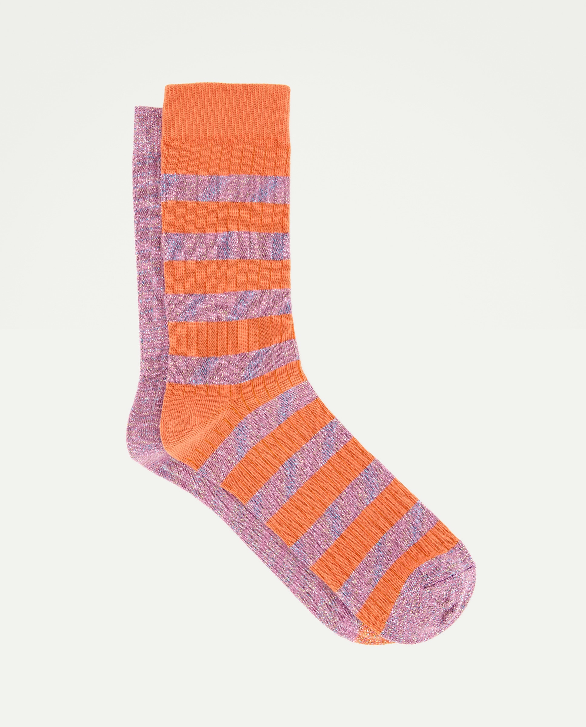 Imagen 0 de Pack 2 calcetines mujer canalé con lurex