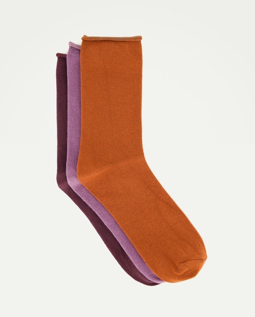 Imagen 0 de Pack 3 calcetines mujer algodón antipresión