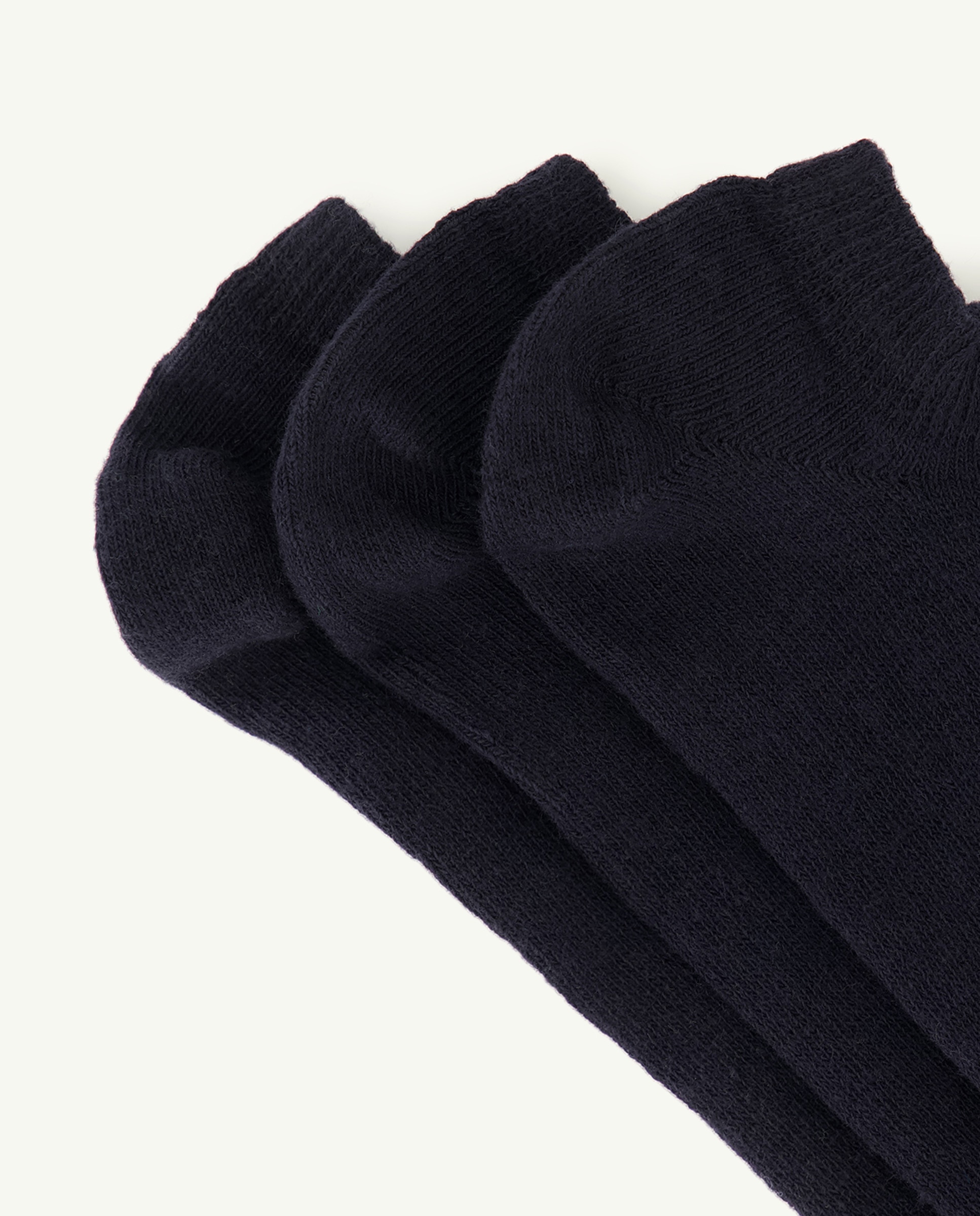 Pack 3 calcetines footies de mujer Negro-2