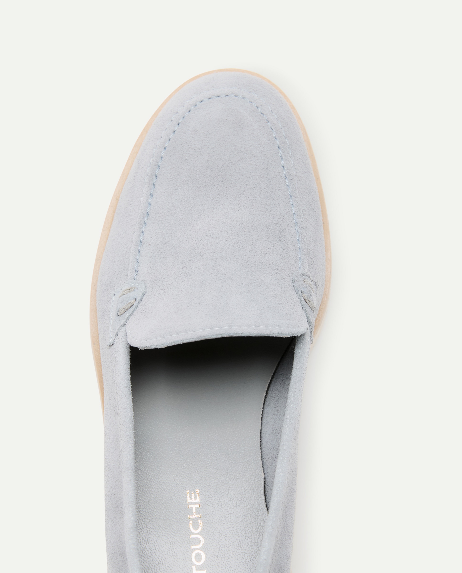 Sapatos Rasos Tipo Mocassins com Topete 400 Azul-4