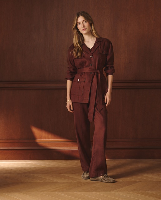 Imagem 0 de Calças de Linho Lisas