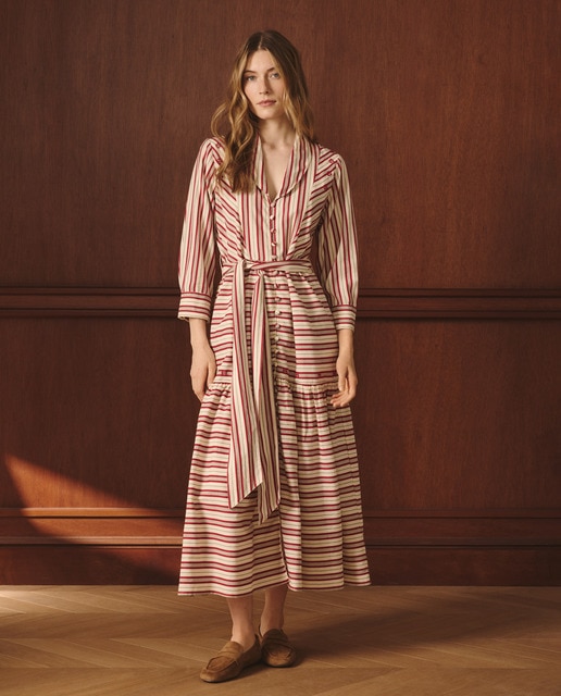 Imagem 0 de Vestido de Manga Comprida com Estampado de Fantasia