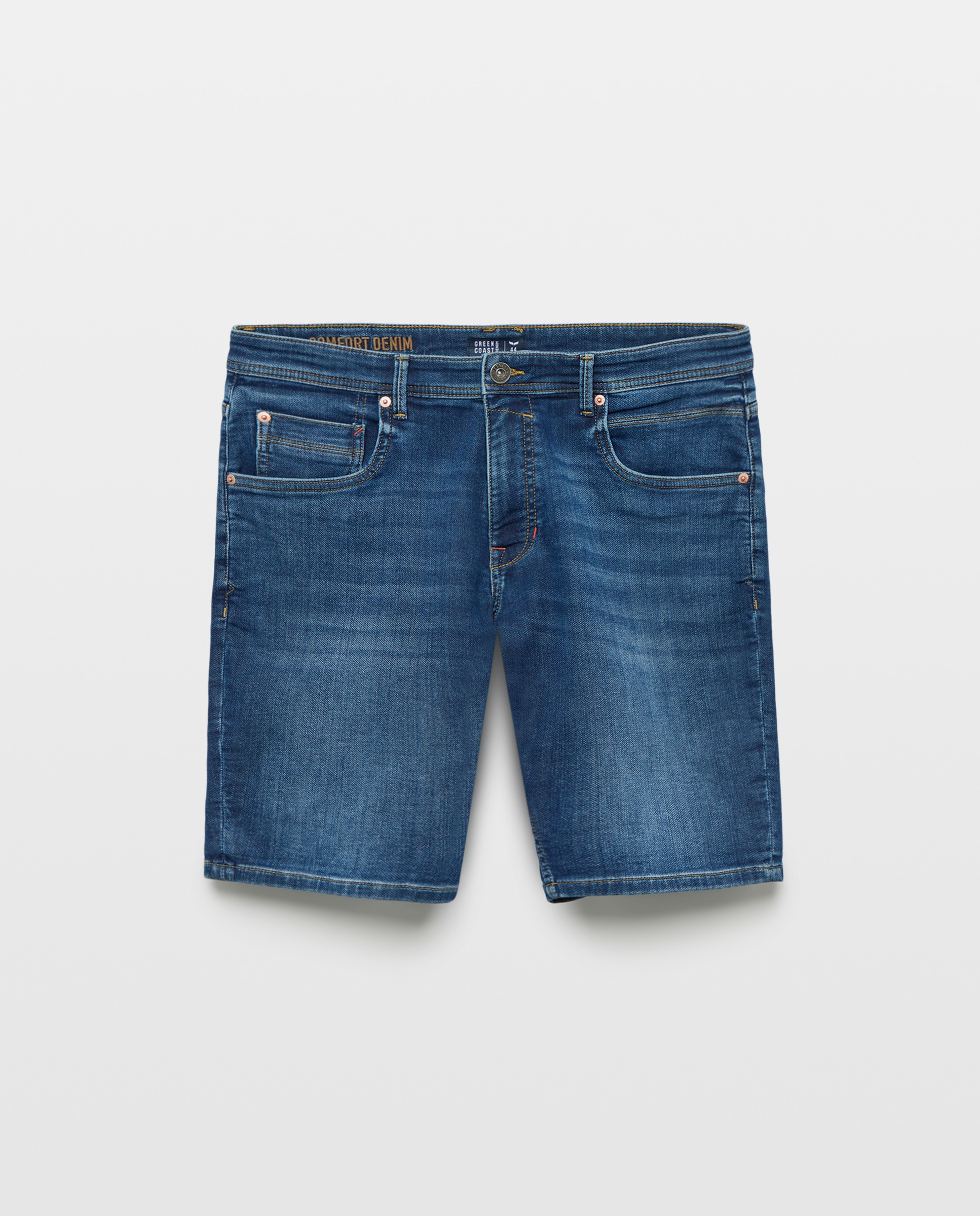 Bermudas de Ganga e Malha Azul-escuro-4