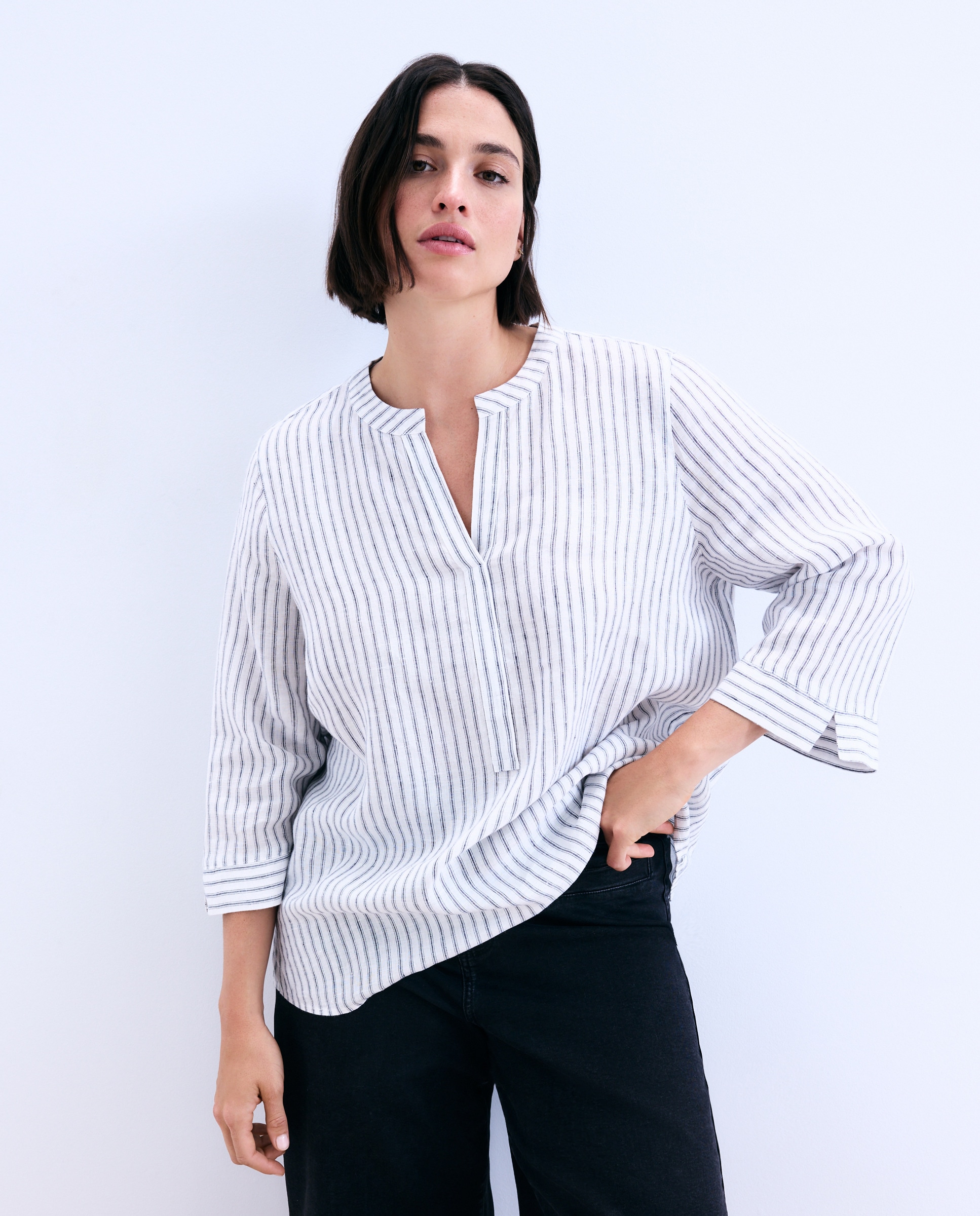 Imagem 0 de Blusa Estampada com Manga 3/4