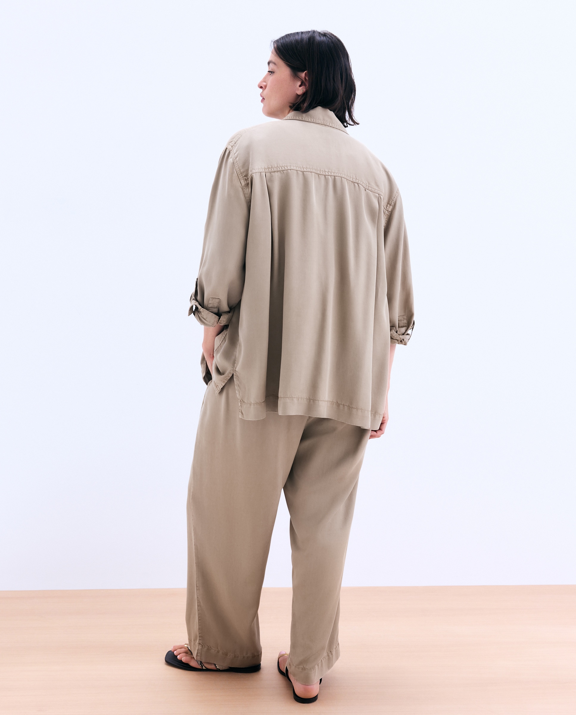 Casaco Safari em Lyocell Torrado-3