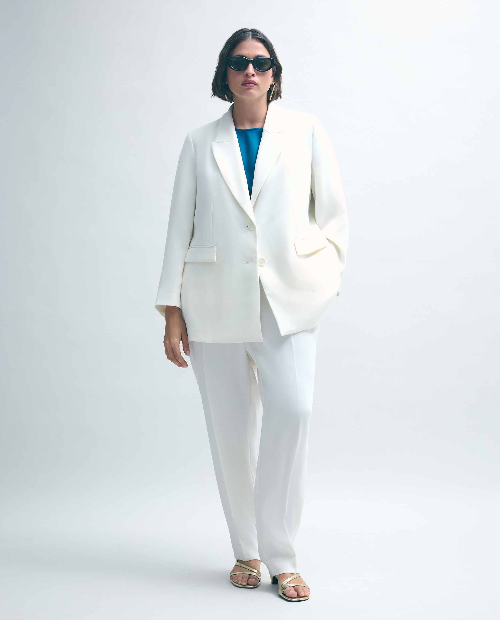 Blazer Básico Liso 120 Cru-2