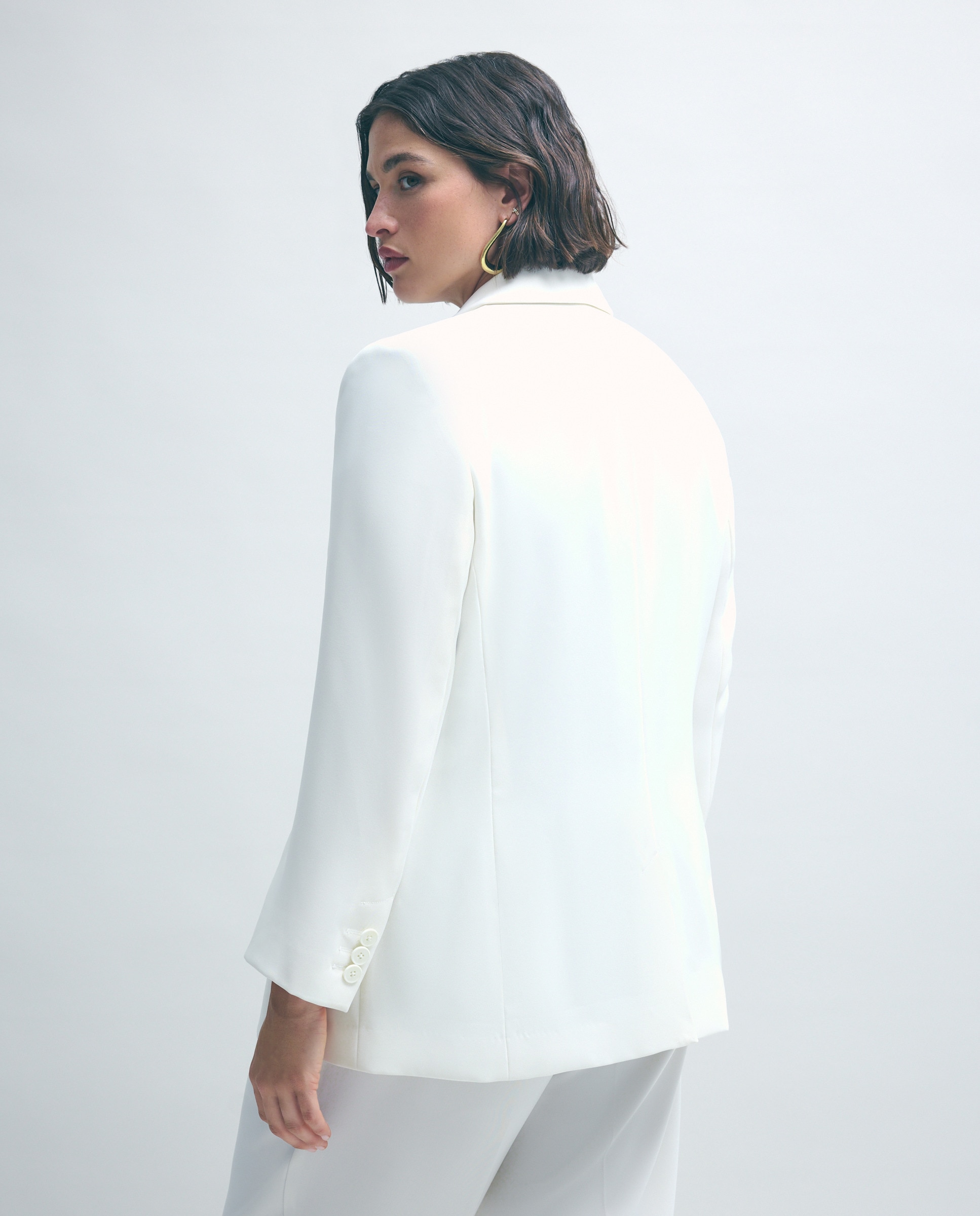 Blazer Básico Liso 120 Cru-3