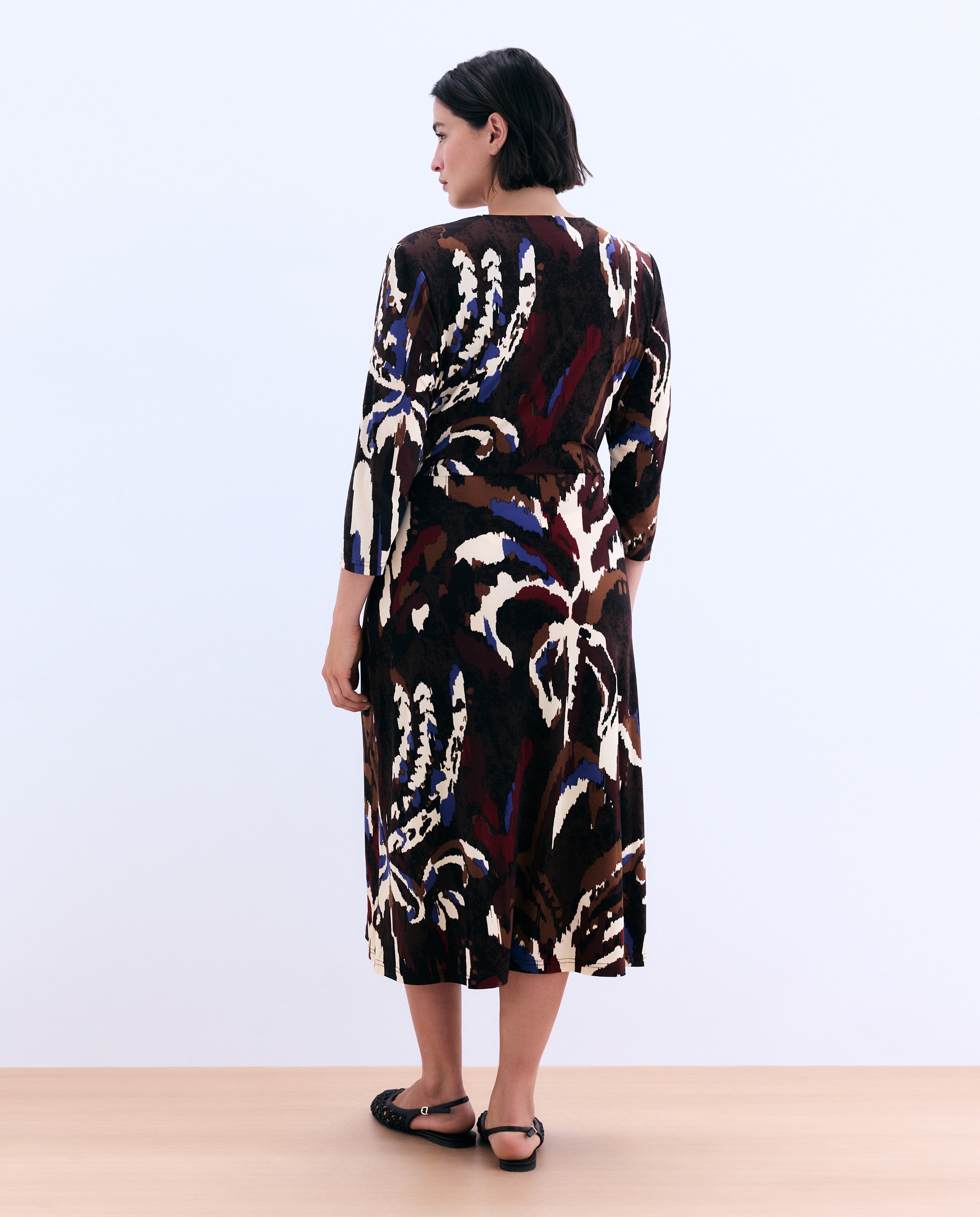Vestido Midi ITY com Estampado de Fantasia Vermelho-3