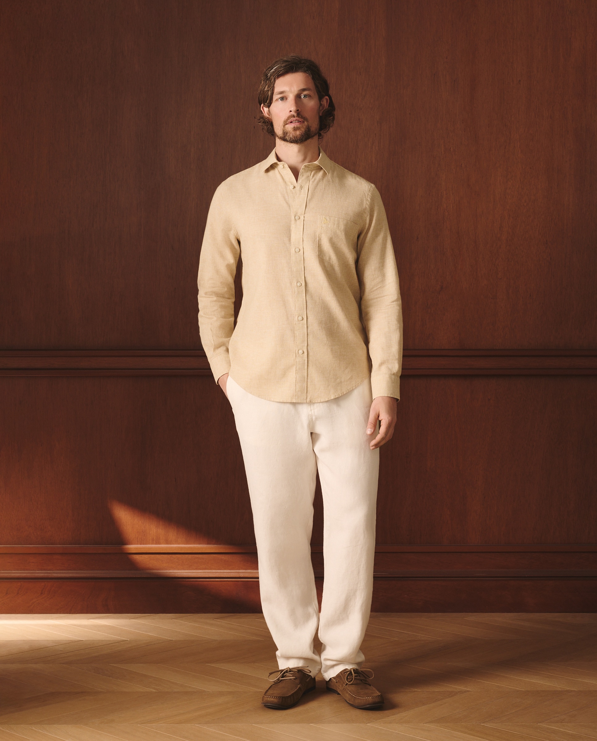 Imagem 0 de Camisa de Linho Slim Fit