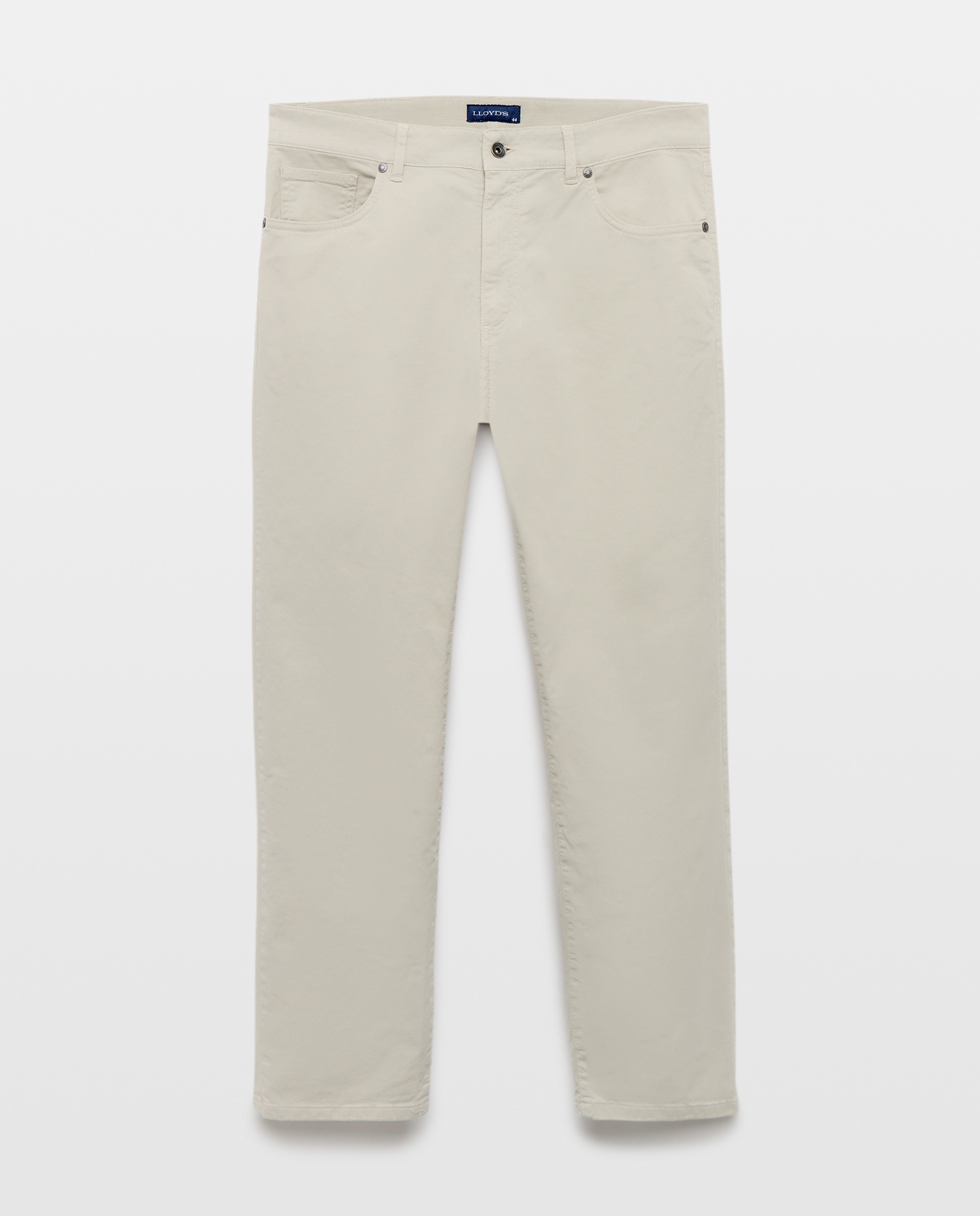 Calças com Cinco Bolsos Pedra-4