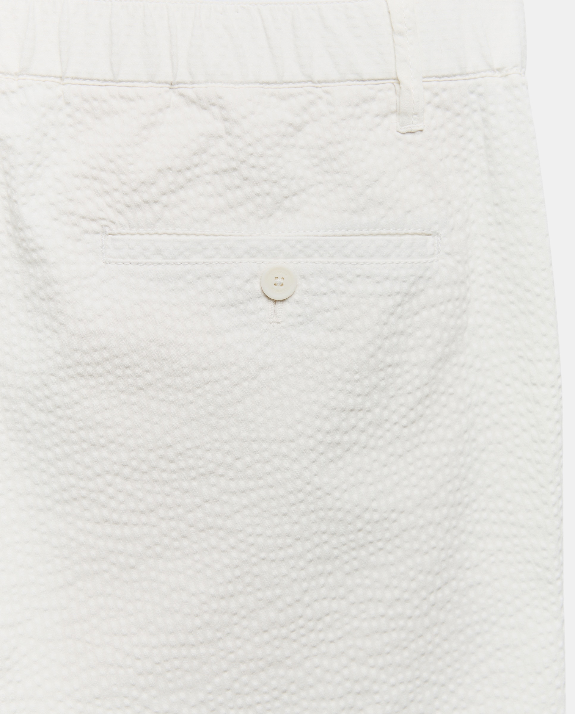 Bermudas em Tecido Seersucker Branco-5