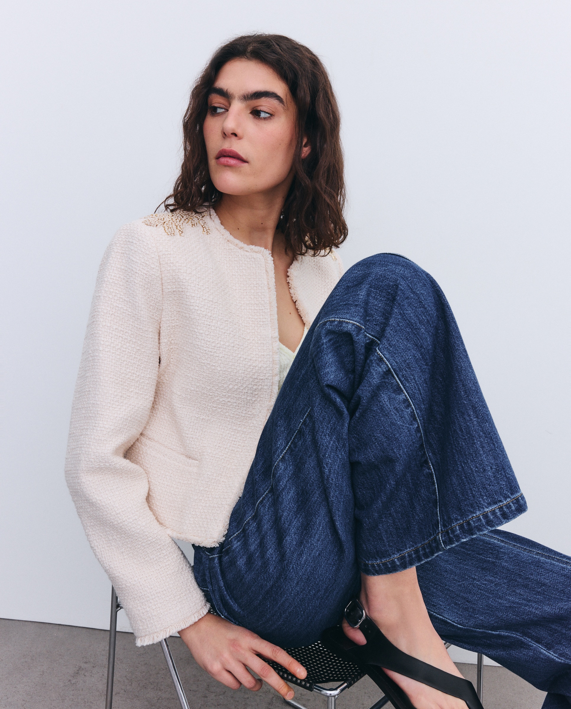 Casaco Tweed 120 Cru-1