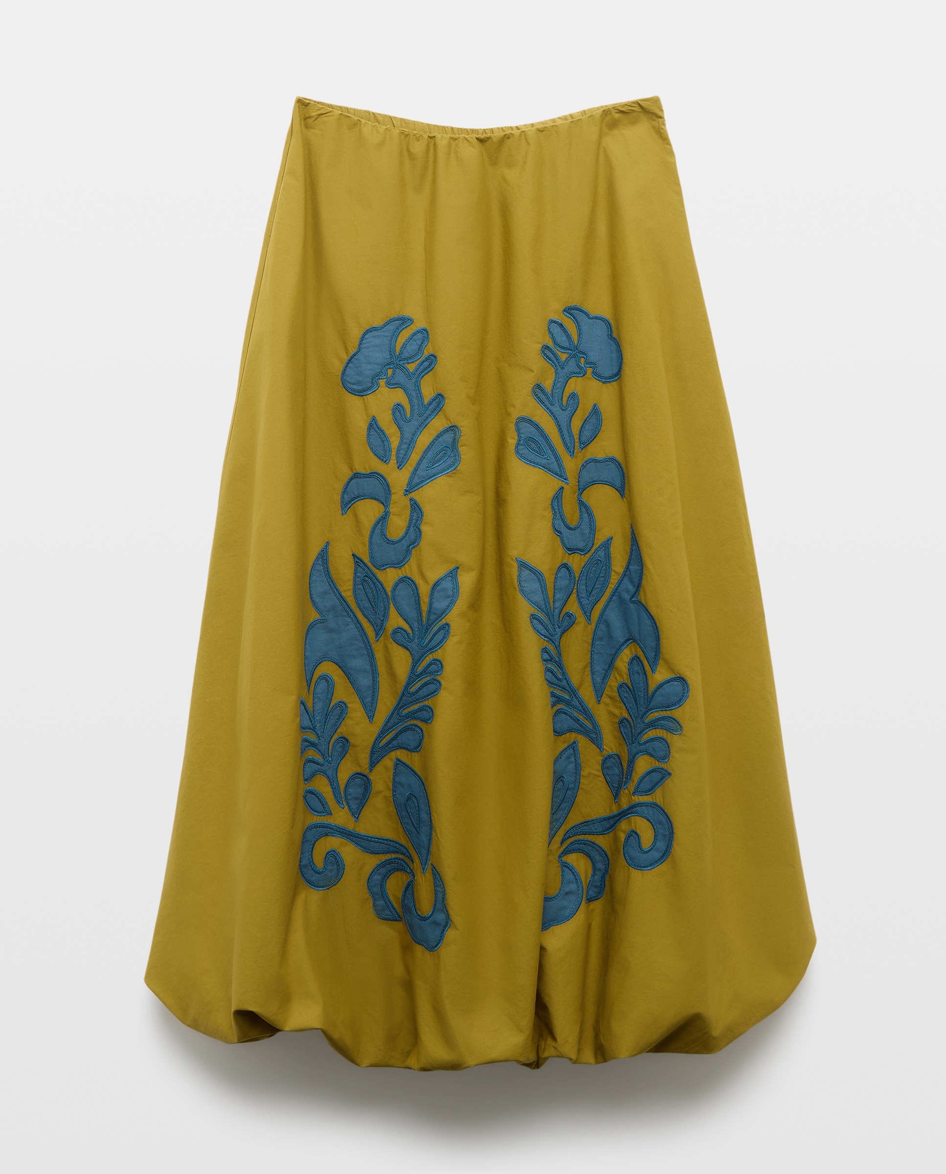 Saia Balão com Estampado Posicional Pistácio-4