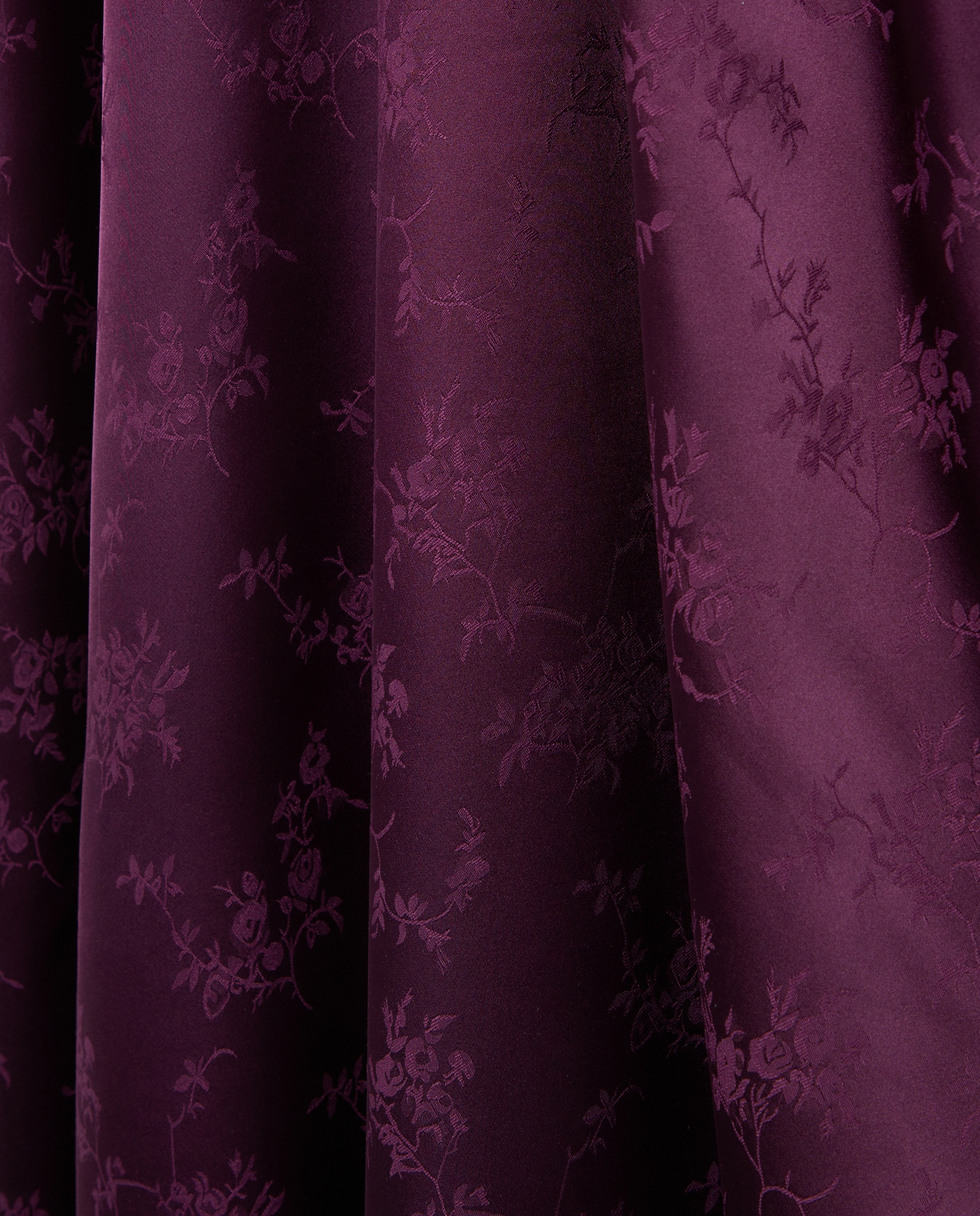 Vestido Jacquard com Manga Capa com Abertura Púrpura-6