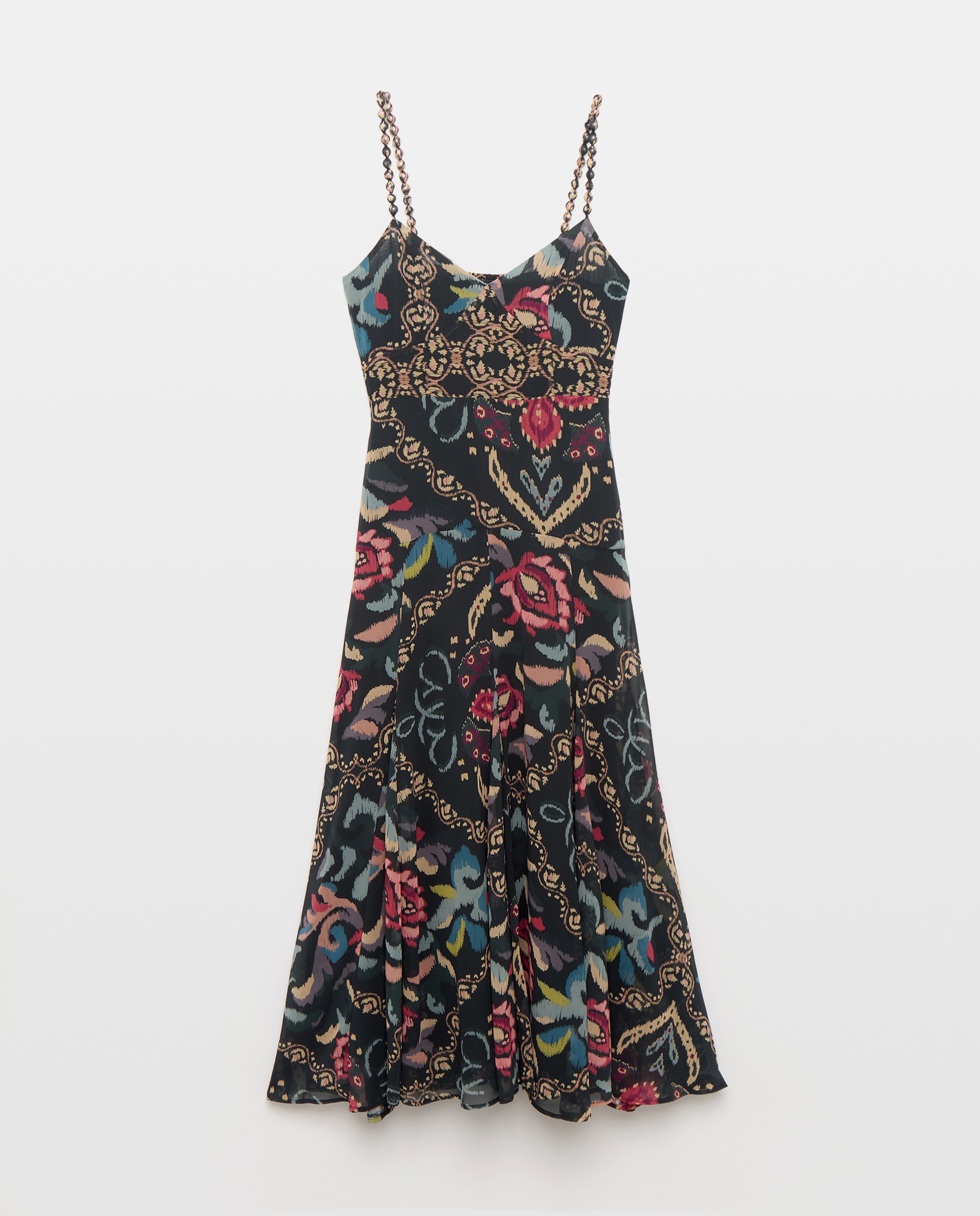Vestido de Alças com Faixa Preto-5