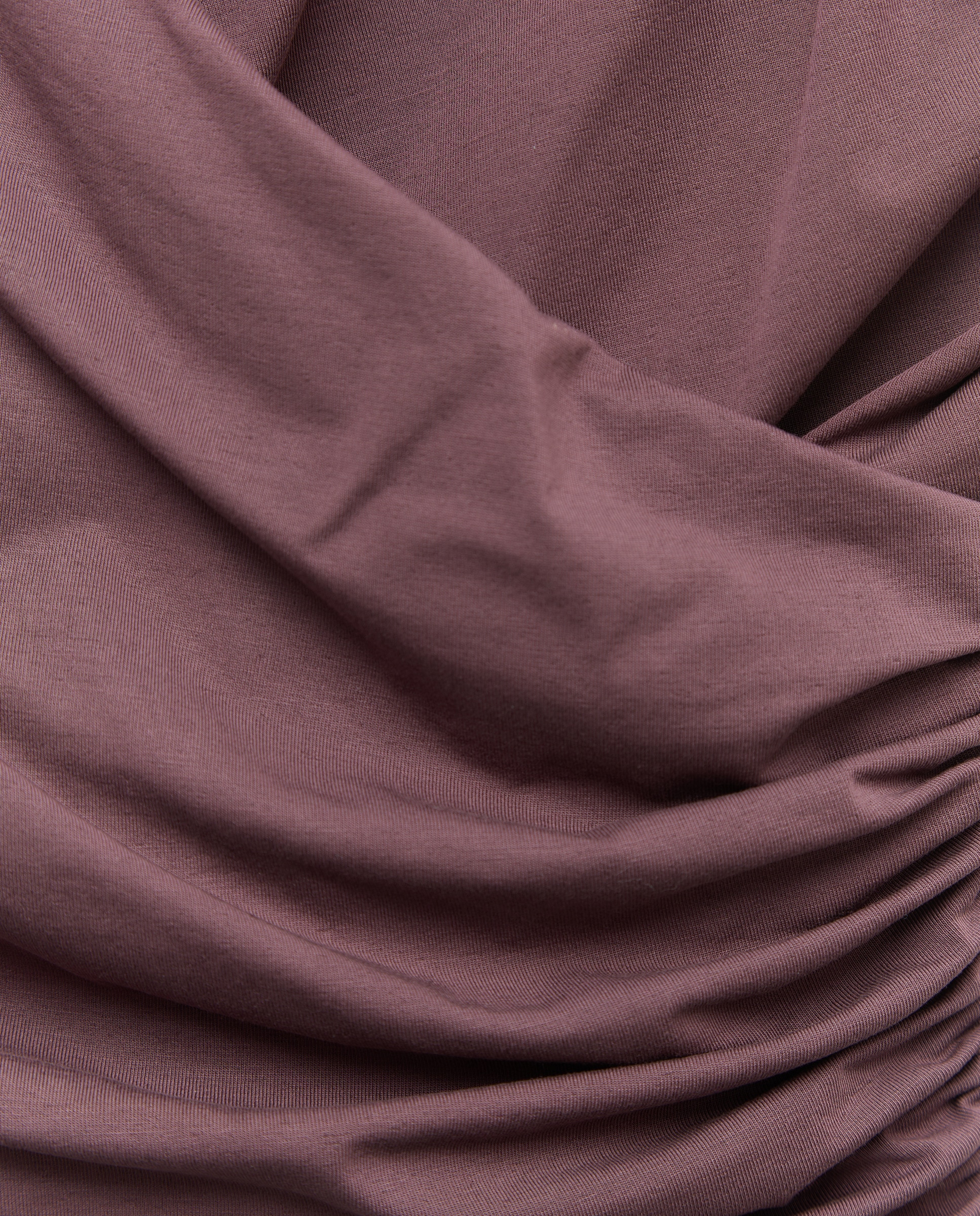 T-shirt de Manga Curta e Decote Cruzado Drapeado 291 Beringela-5