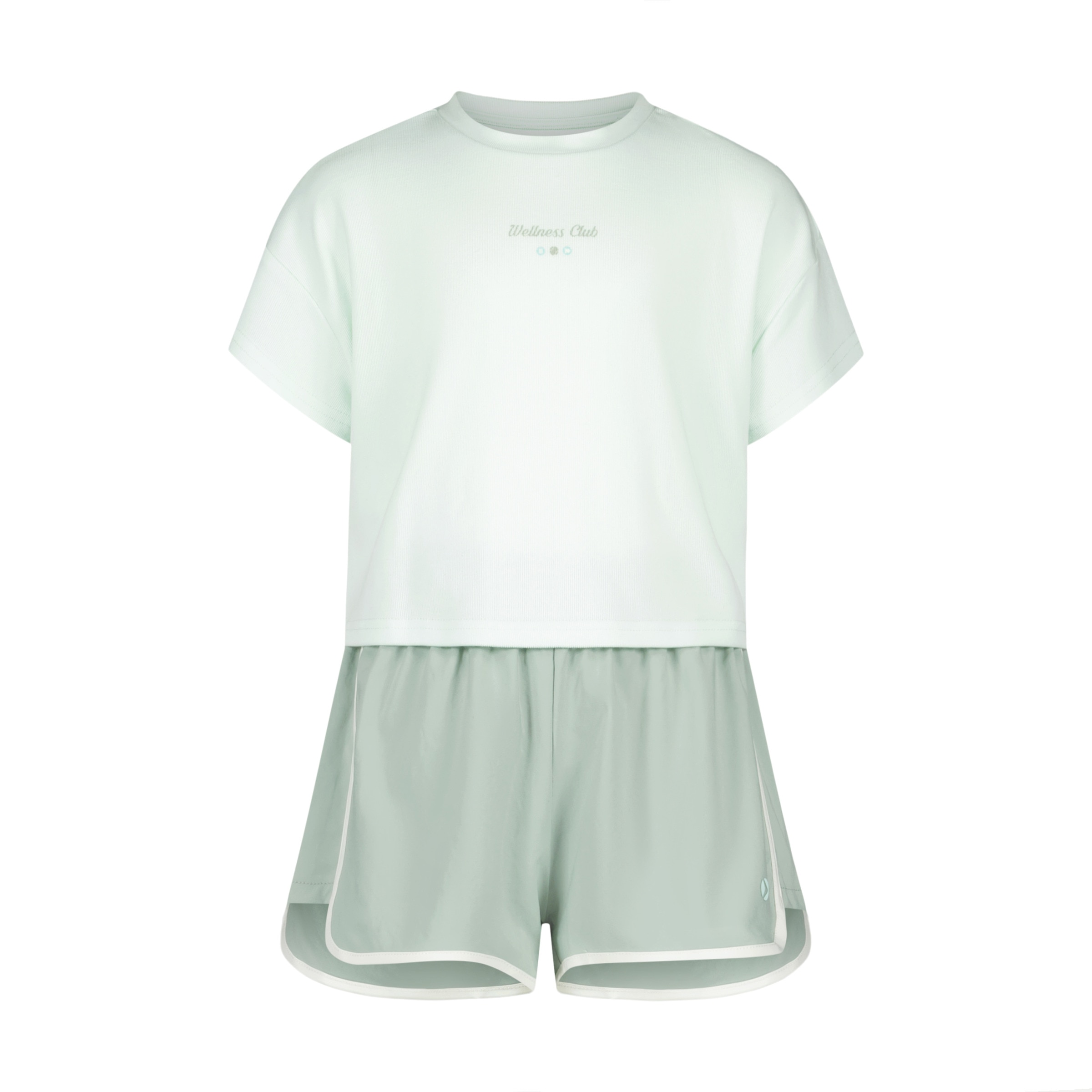 Conjunto de T-shirt+Calções Sportcasual de Menina Verde-Sala-de-Operações-4