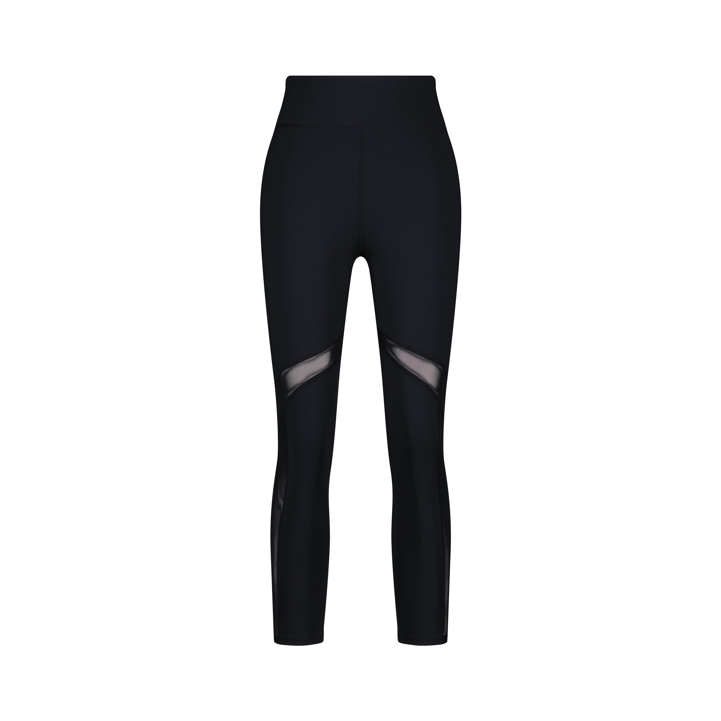 Leggings 7/8 de Training de Mulher com Mesh Preto-4