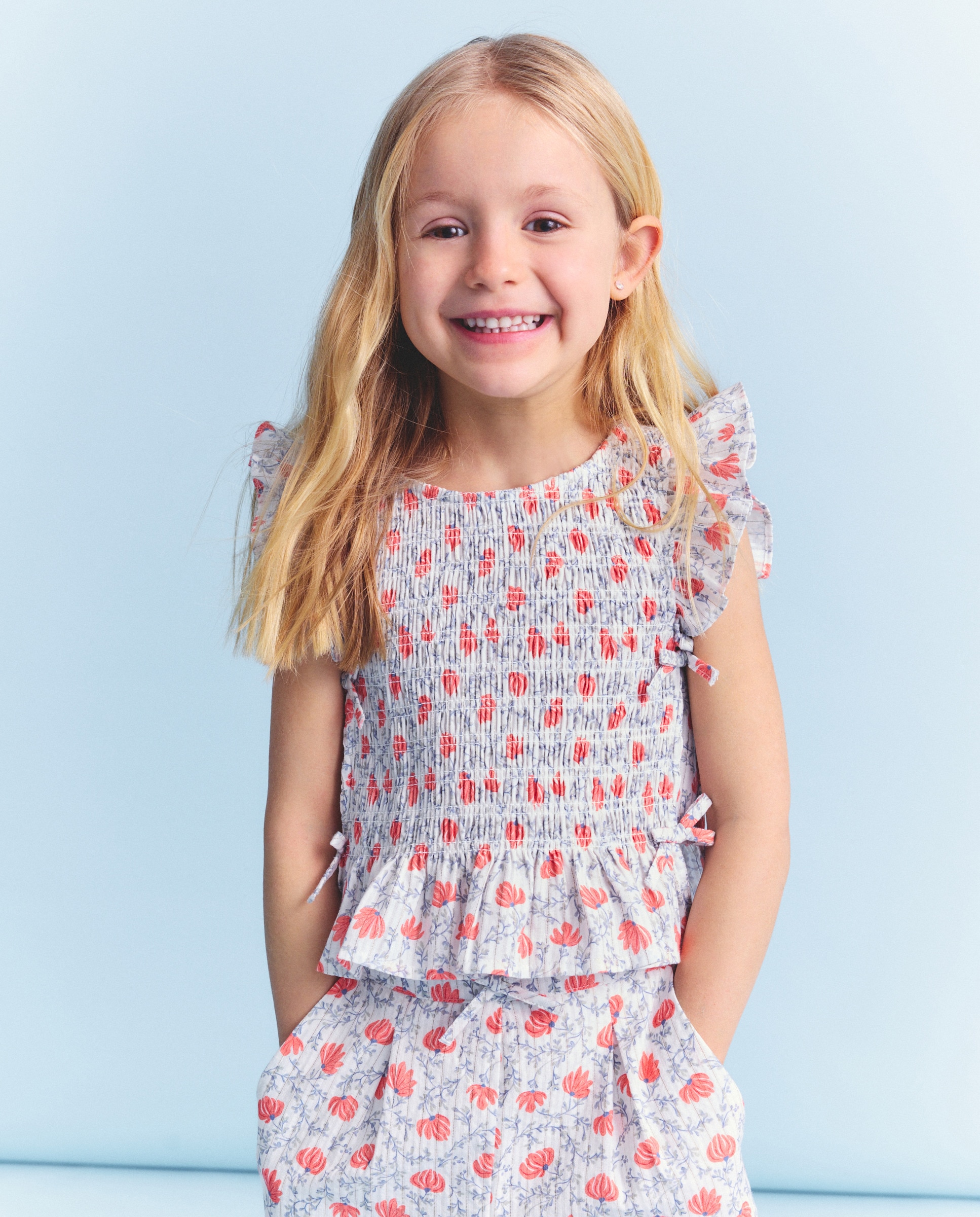 Imagem 0 de Blusa sem Mangas com Elásticos e Estampado