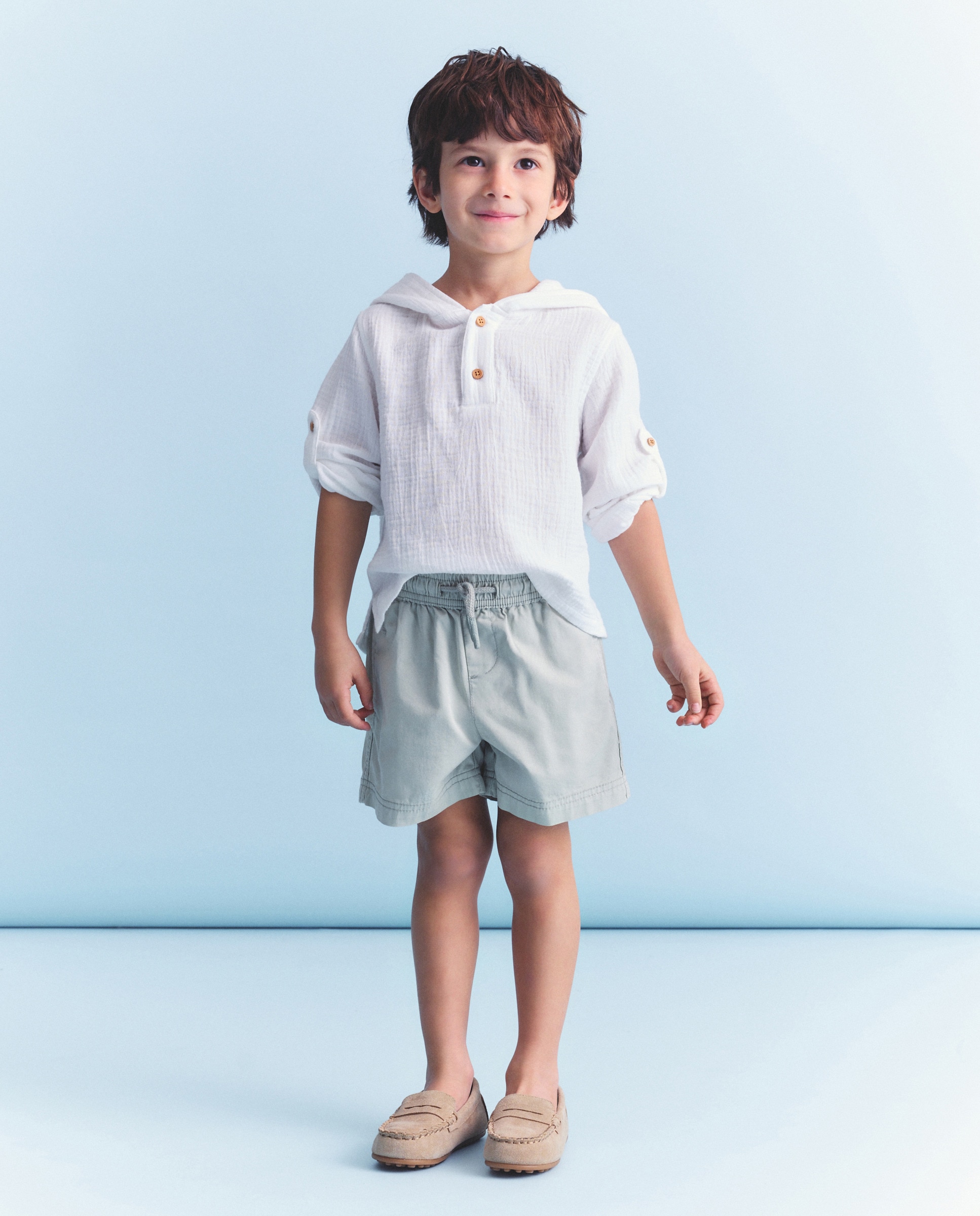 Bermudas Ligeiras de Sarja 510 Verde Claro-1