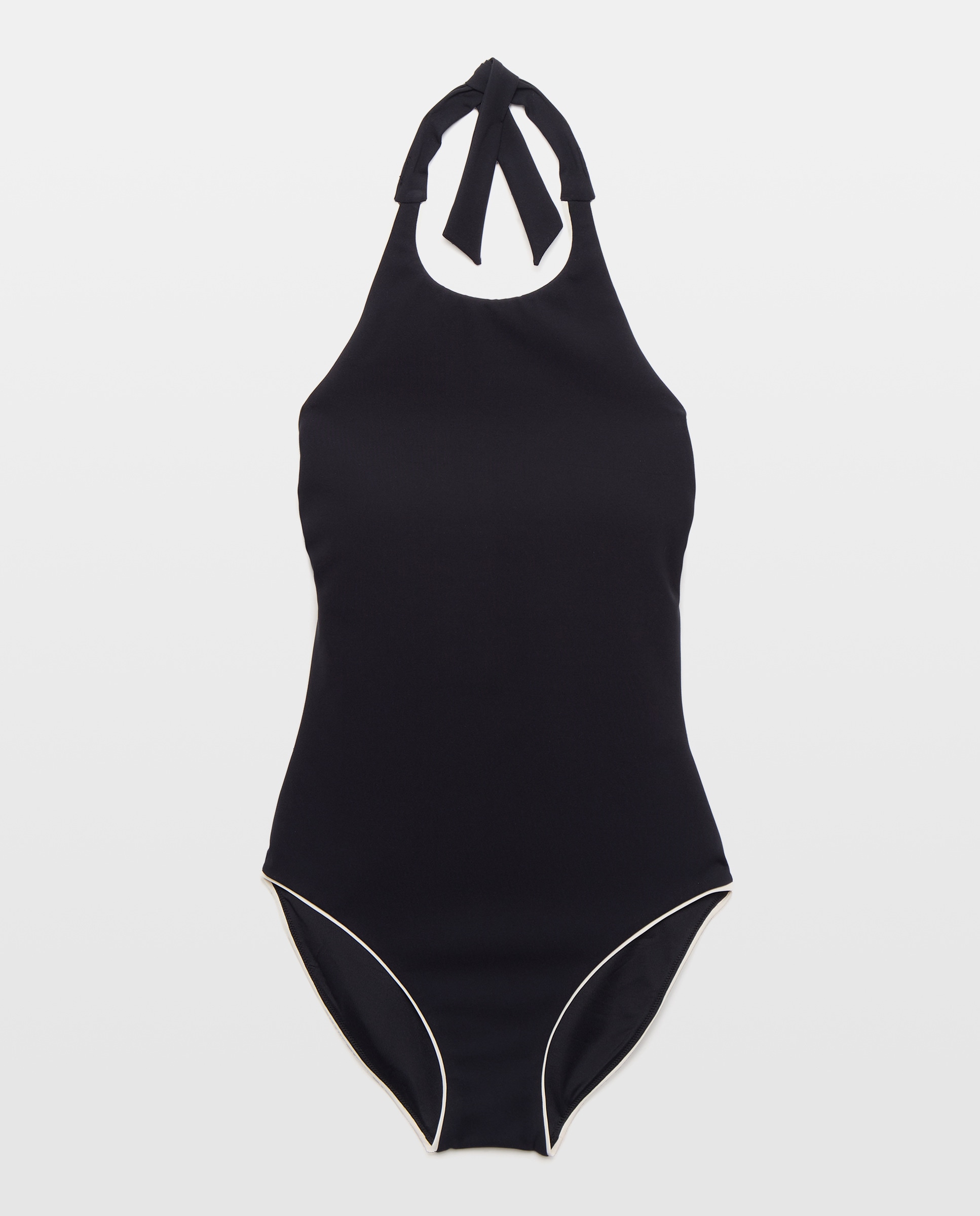 Fato de Banho Redutor com Gola Fechada Preto-4