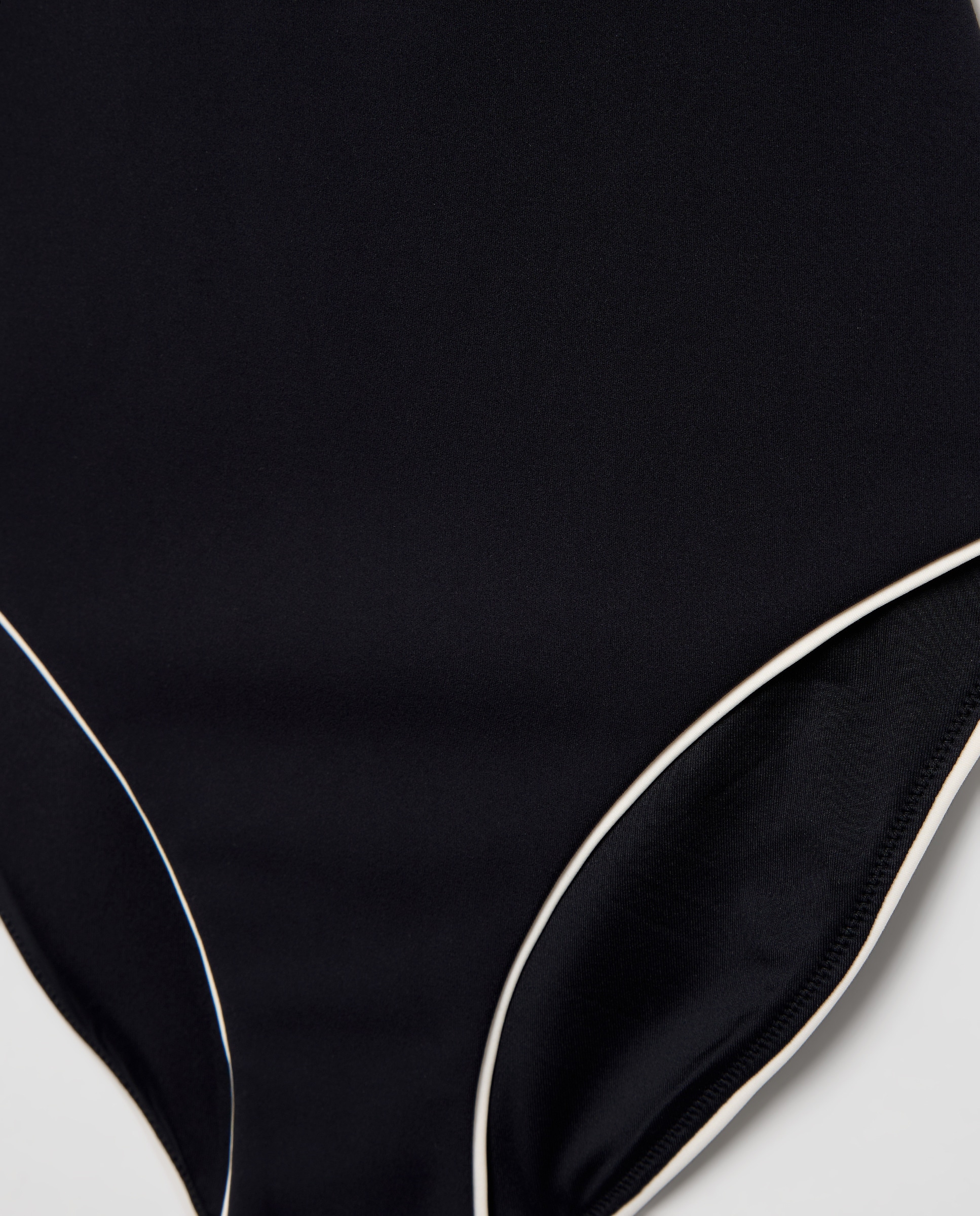 Fato de Banho Redutor com Gola Fechada Preto-5