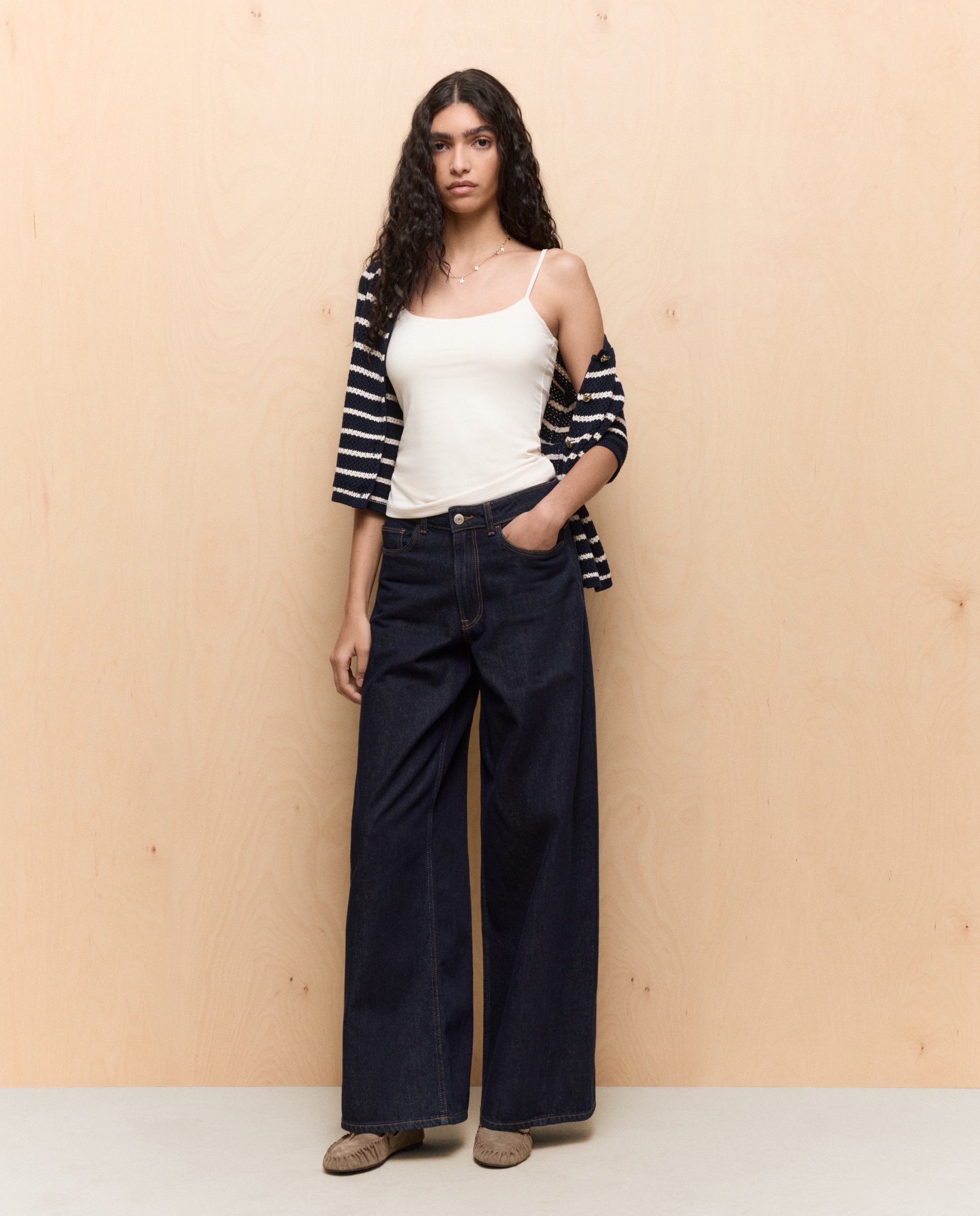 T-shirt Lisa sem Mangas 120 Cru-2