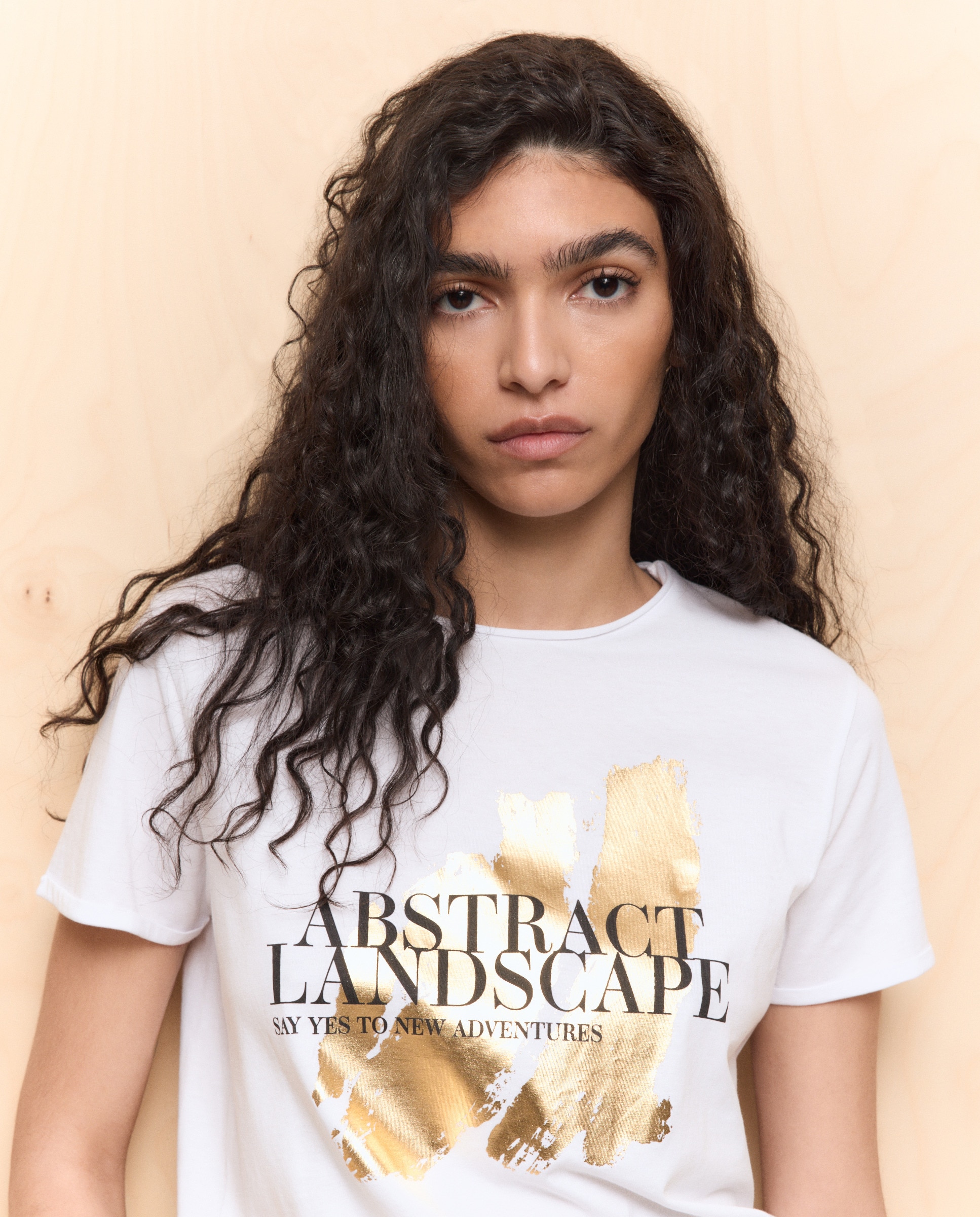 T-shirt Estampada de Algodão Branco-3