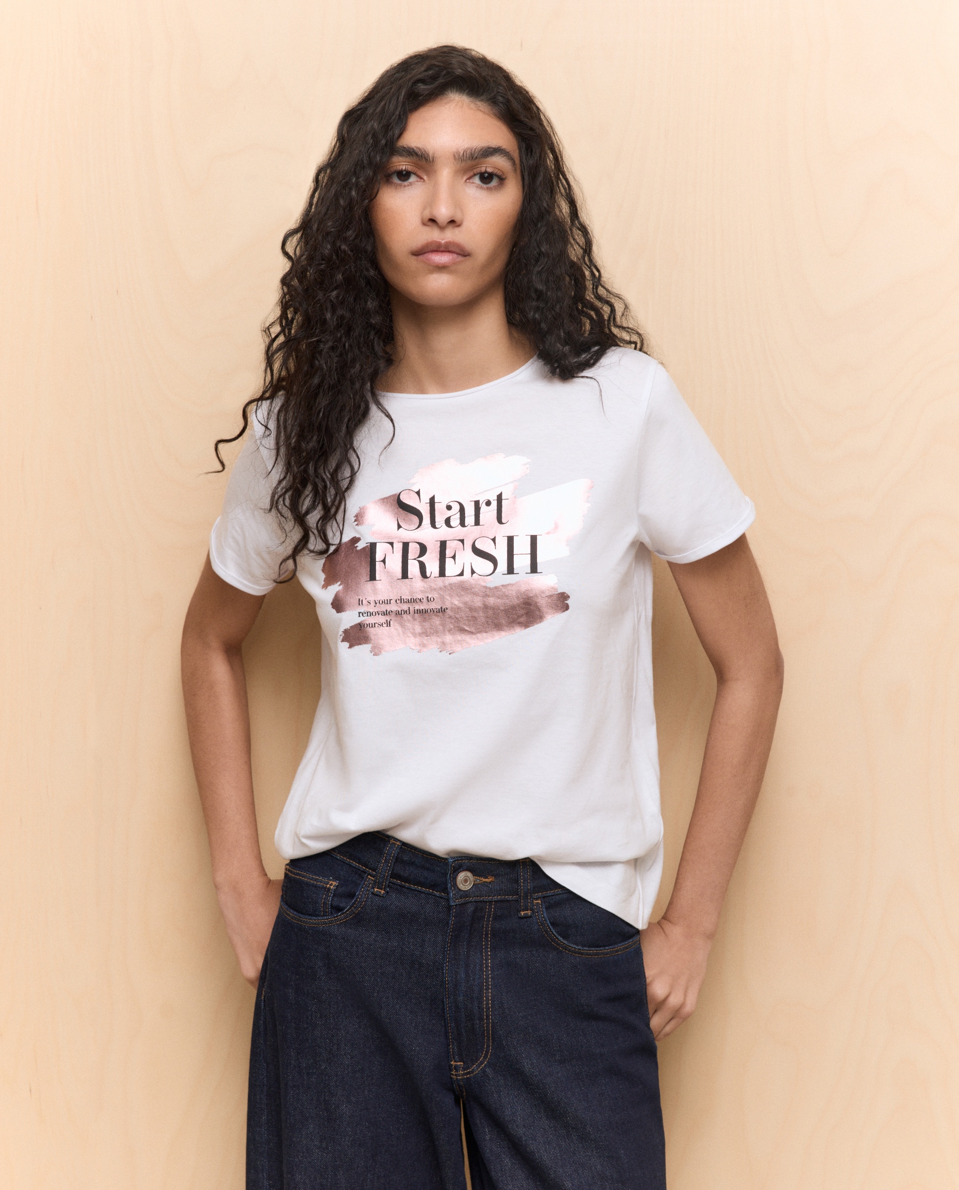 Imagem 0 de T-shirt Estampada de Algodão