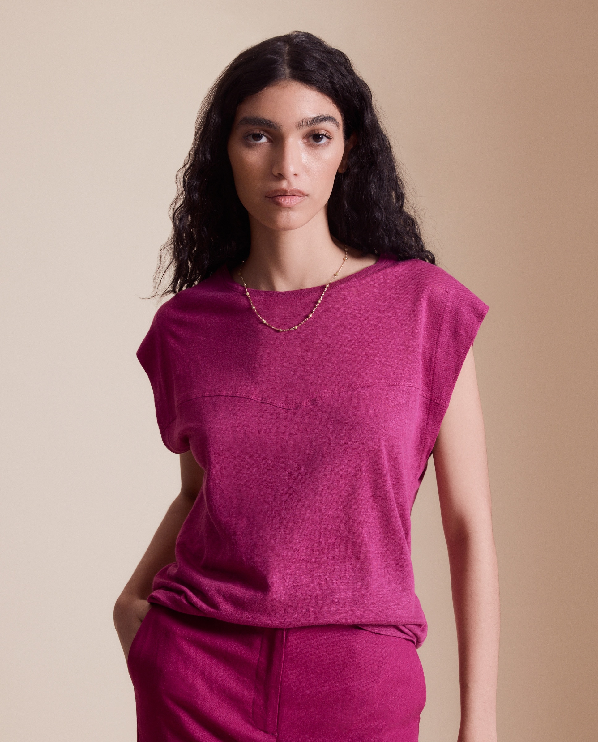 Imagem 0 de T-shirt Lisa sem Mangas