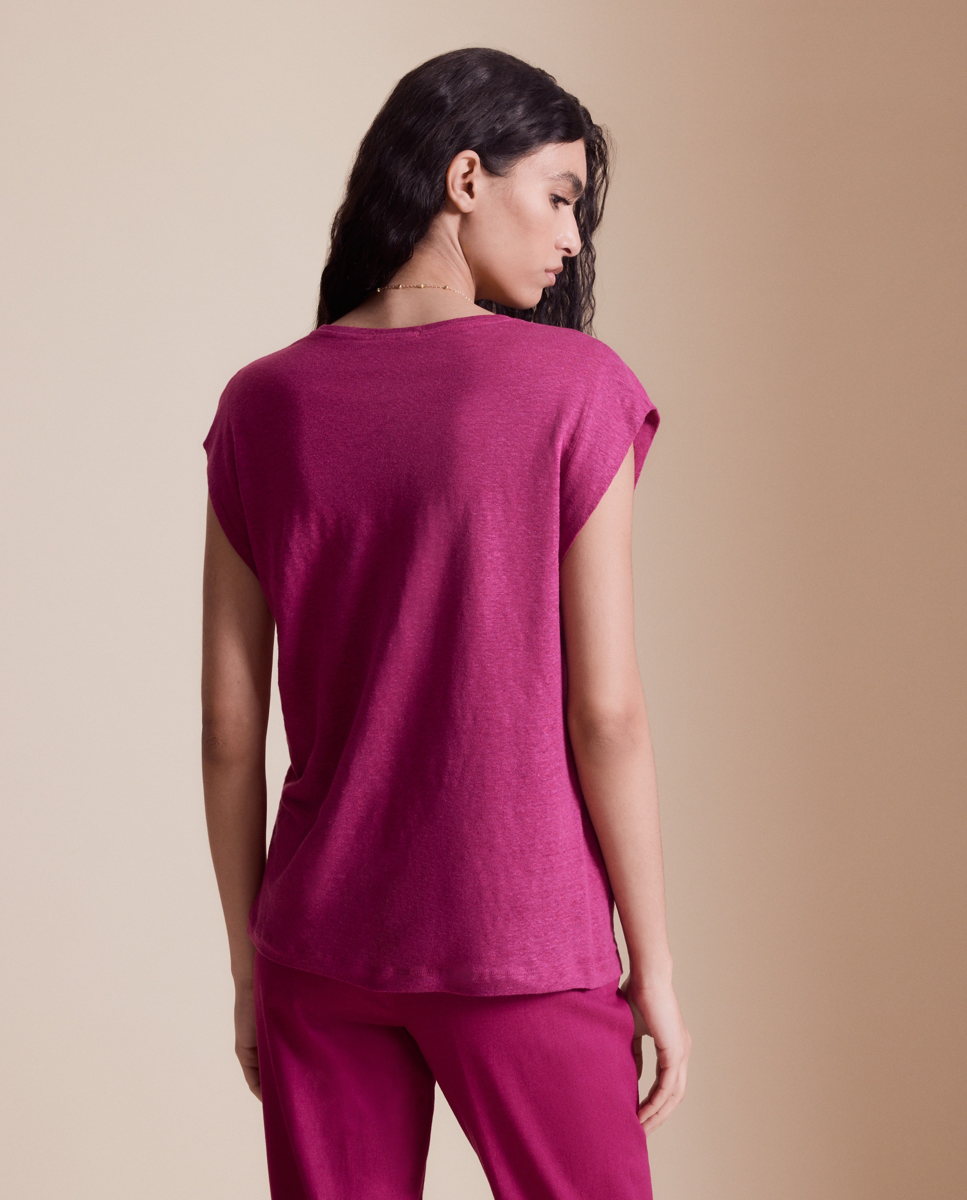 T-shirt Lisa sem Mangas Buganvília-3