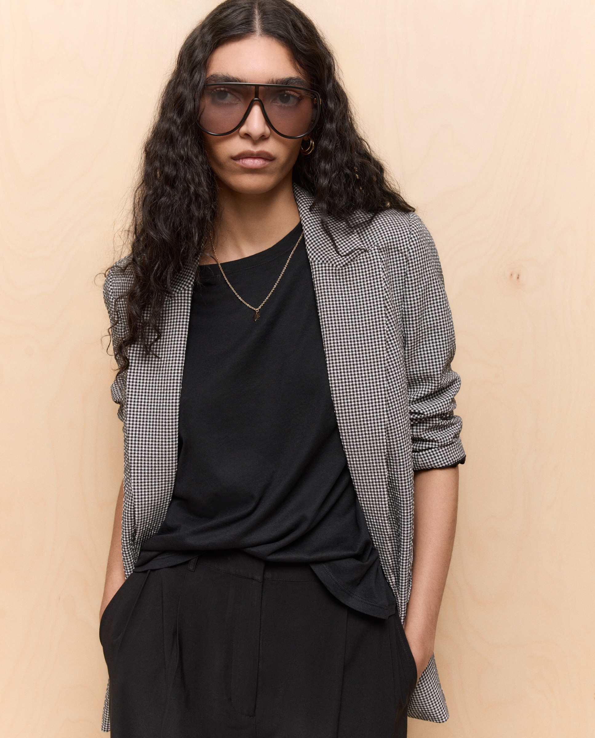 Imagem 0 de Blazer com Efeito Enrugado